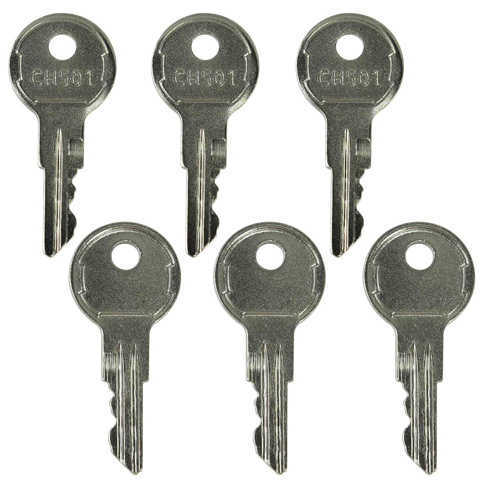 CH501 Replacement Keys for Truck Tool Box Lock Latch - 6 Pack | Compatible with Most Toolbox Keys | Perfect for Pickup Truck Storage & RV Toolbox Security