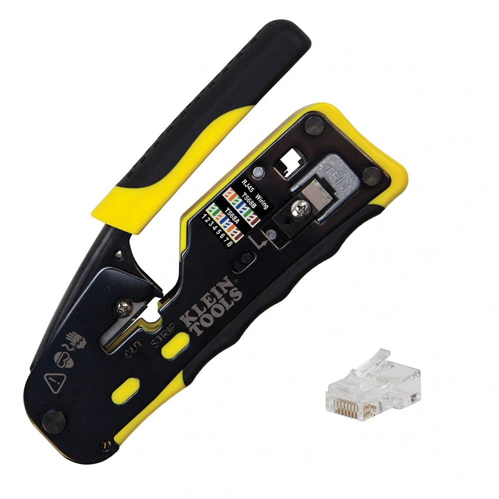 Klein Tools Professional Cable Tester & Data Cable Installation Kit - Network Cable Tester for Ethernet, Cat5, Cat6, RJ45 - Perfect for IT Technicians, Network Installations & Home Office Setup