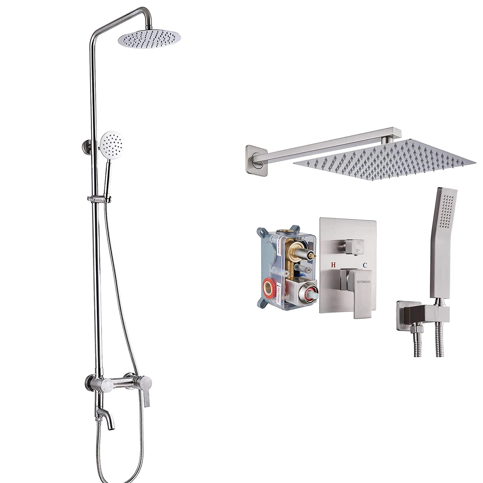 Premium Brushed Nickel SUS 304 8