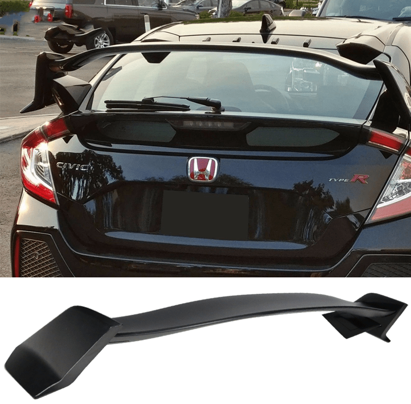 2016-2021 Honda Civic 10th Gen FK7 FK4 Hatchback 5Dr CTR Type R Style Rear Spoiler - High Performance Car Accessory for Street Racing & Show Cars