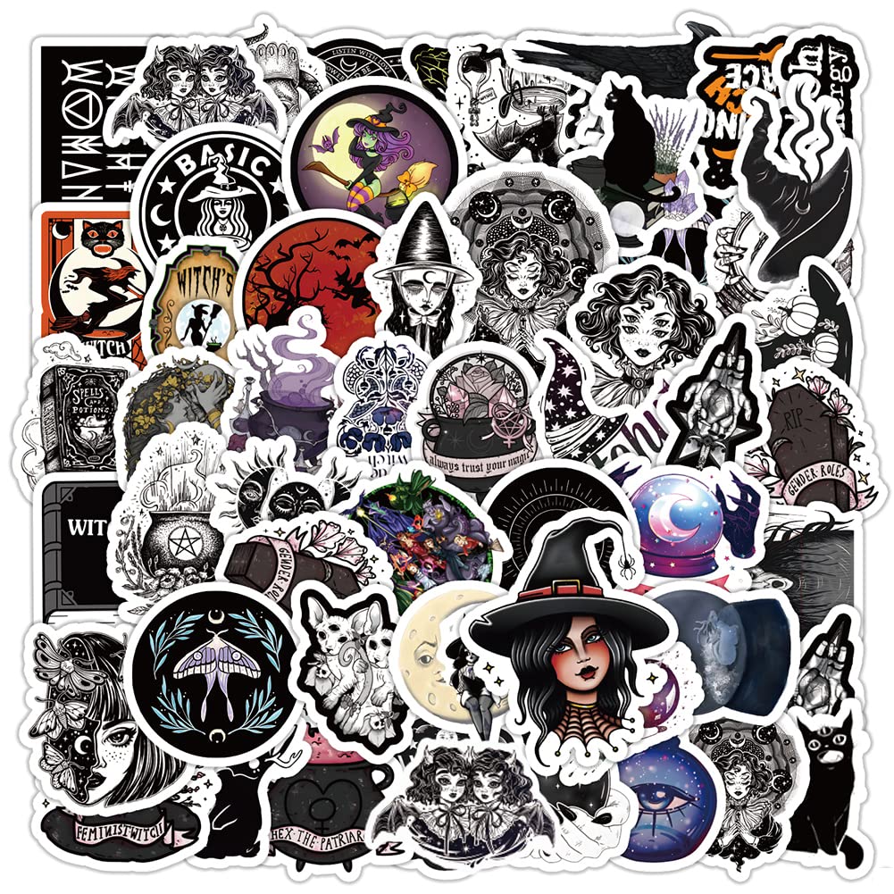 50Pcs Waterproof Vinyl Stickers Pack - Aesthetic Vintage Decals for Water Bottles, Laptops, Skateboards, Journals, Scrapbooks, Computers & Phones - Perfect for Teens & Adults | Great for DIY Crafts, Personalizing Devices & Creative Projects