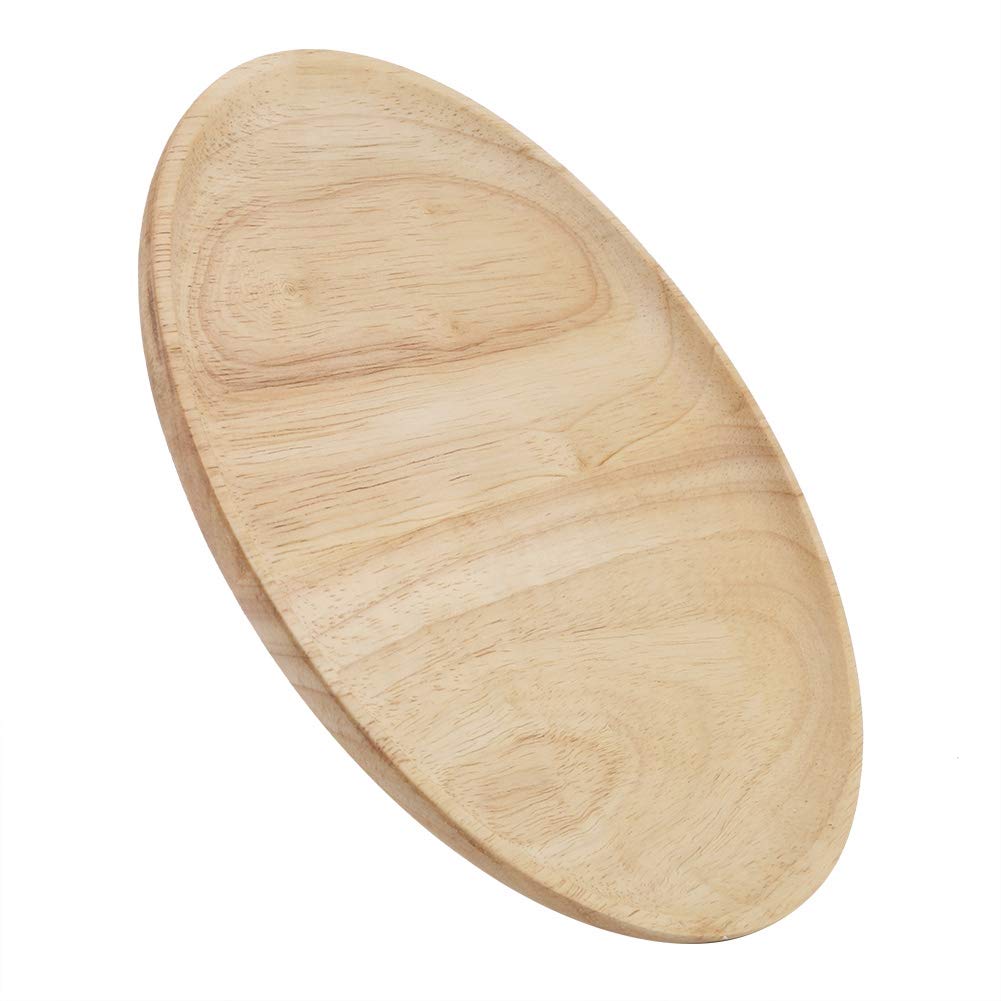 Elegant Round Wooden Tea Tray - 12.5x12.5cm Serving Plate for Sushi, Snacks & Fruits - Perfect for Home, Ottoman & Japanese Tea Ceremony