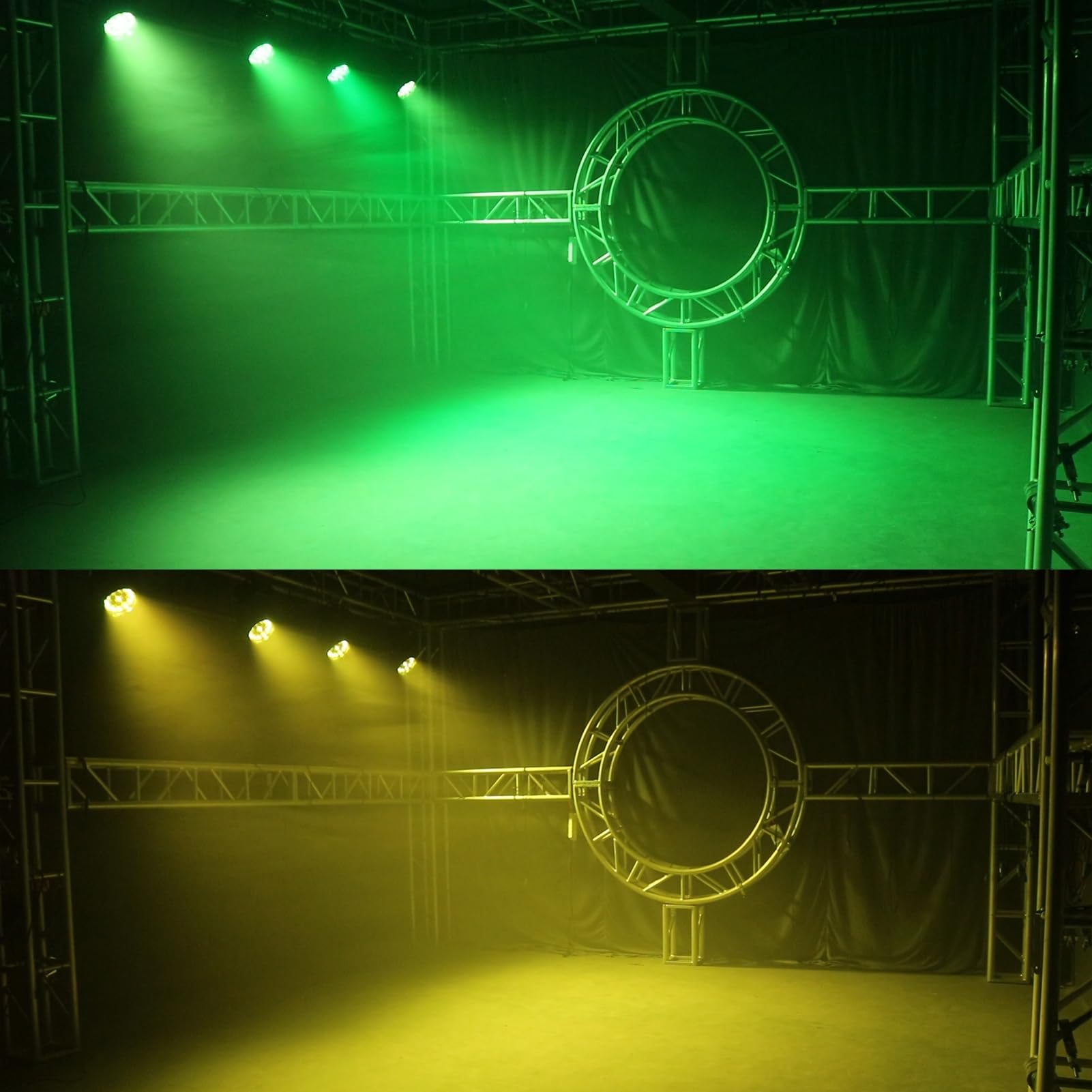 SHEHDS 19x15W RGBW 4-in-1 Moving Head LED Light - Beam/Wash/Zoom Effects, DMX512 & Sound Control for DJ Stage Lighting - Perfect for Parties, Weddings, Nightclubs & Professional Events (1 Pack)