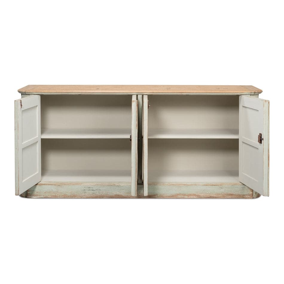 4 Door Sideboard Buffet Cabinet - Modern Storage for Dining Room, Living Room & Entryway - Perfect for Organizing Dishes, Linens & Home Decor