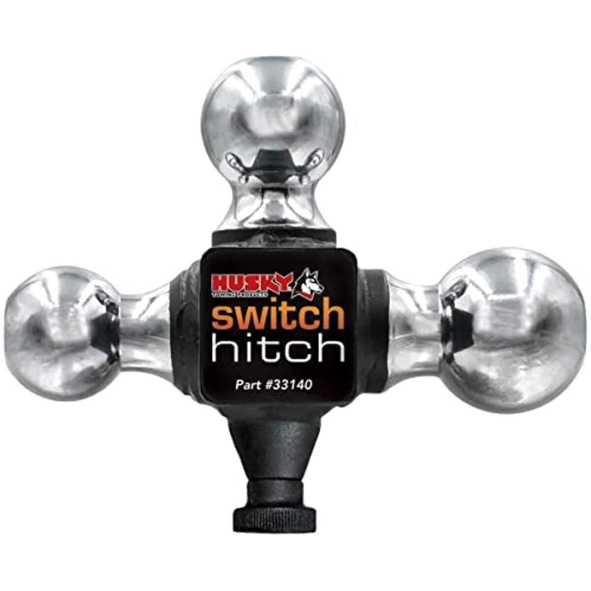 Husky Towing 33140 2-Inch Receiver Hitch Lock with Key - Heavy Duty Anti-Theft Trailer Hitch Lock for Trucks, SUVs & RVs - Secure Towing Accessories for Road Trips & Camping Adventures
