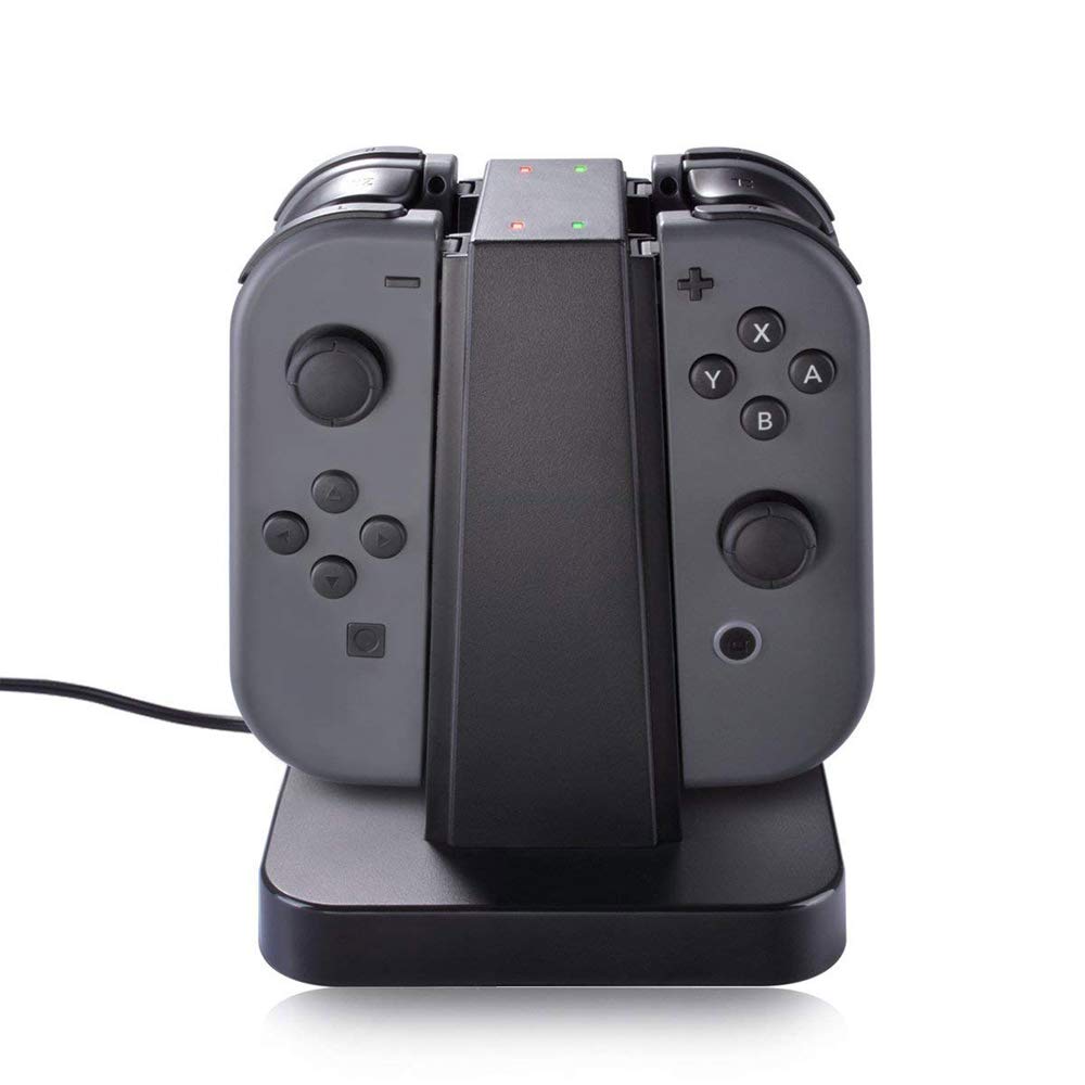 Nintendo Switch Joy-Con Charging Dock with Lightweight Protective Sleeve - Deco Gear Compatible NSCD - Perfect for Gaming at Home or Travel