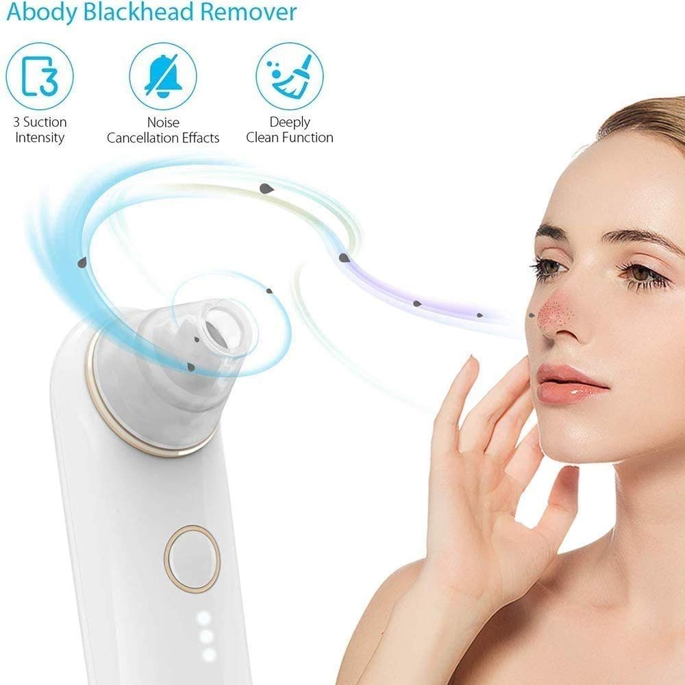**Electric Blackhead Remover Pore Vacuum Cleaner - USB Rechargeable Facial Pore Cleaner for Acne, Comedones & Whitehead Removal | Perfect for At-Home Skincare & Spa Treatments**