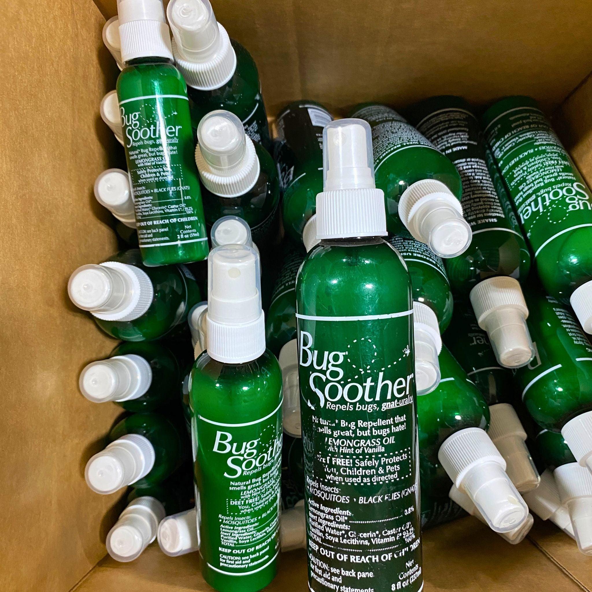 Bug Soother Assorted Mix - 8OZ, 4OZ & 2OZ Sizes (30 Pcs Lot) | Natural Insect Repellent for Outdoor Camping, Hiking & Backyard Use