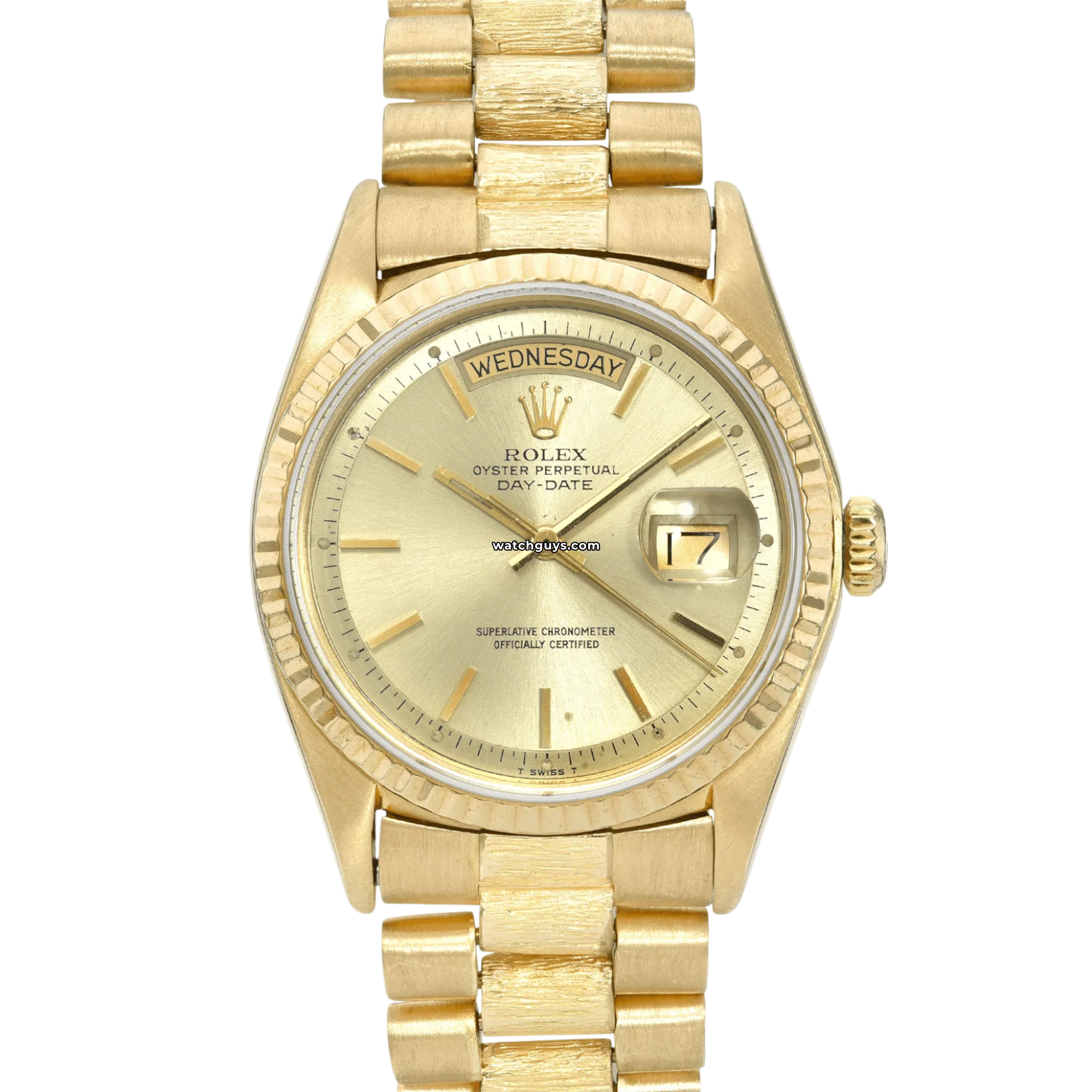 Authentic Rolex Day Date 1807 18K Yellow Gold Men's Watch - Luxury Dress Watch for Business & Formal Occasions
