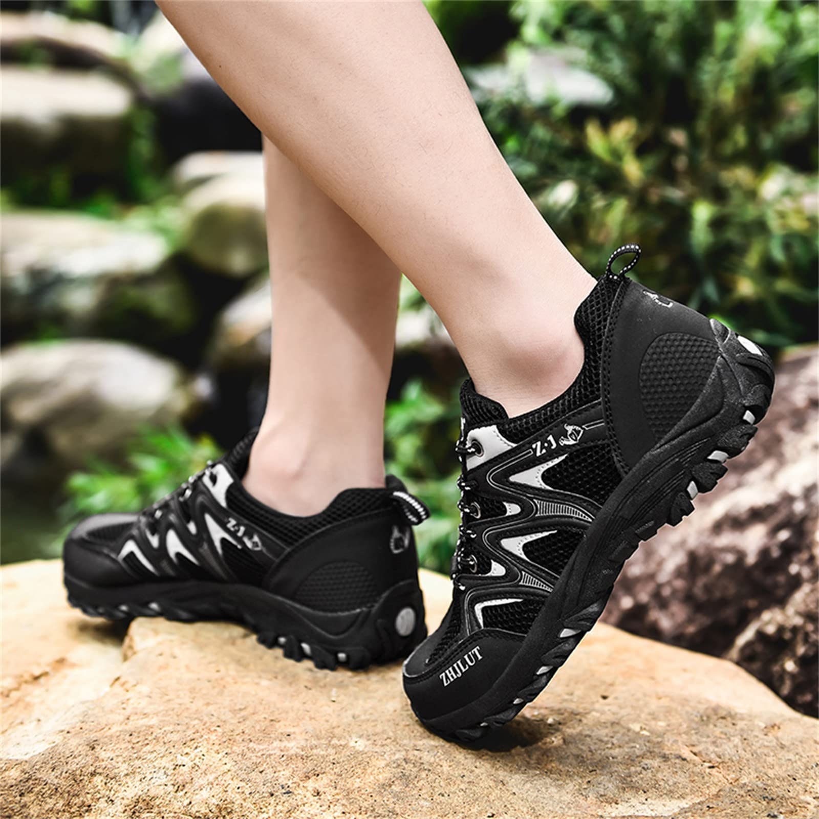 **Women's Waterproof Breathable Hiking Shoes - Non-Slip Lightweight Trekking Shoes for Mountain Camping & Outdoor Walking - Perfect for Hiking, Backpacking & Trail Adventures**
