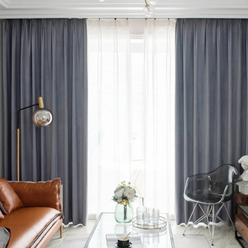 Luxury Plush Velvet Blackout Curtains for Bedroom - Custom Size Thermal Insulated Drapes for Living Room, Nursery & Home Theater (Room Darkening, Noise Reducing)