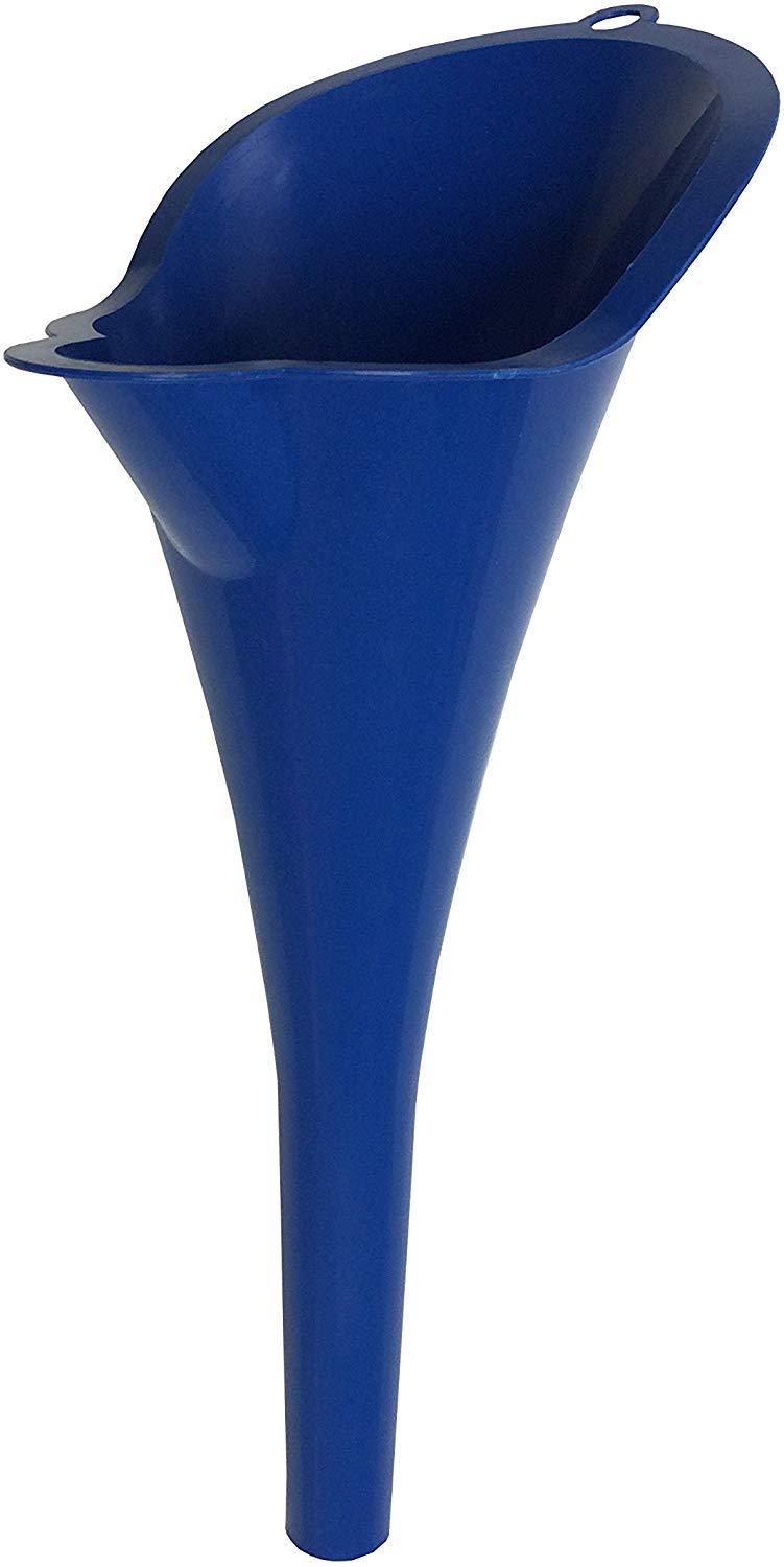 **WirthCo 32855 Funnel King Blue Multi-Purpose Funnel for Capless Gas Tank (6 Pack) - Perfect for Fuel Transfer, Oil Changes & Automotive Maintenance**