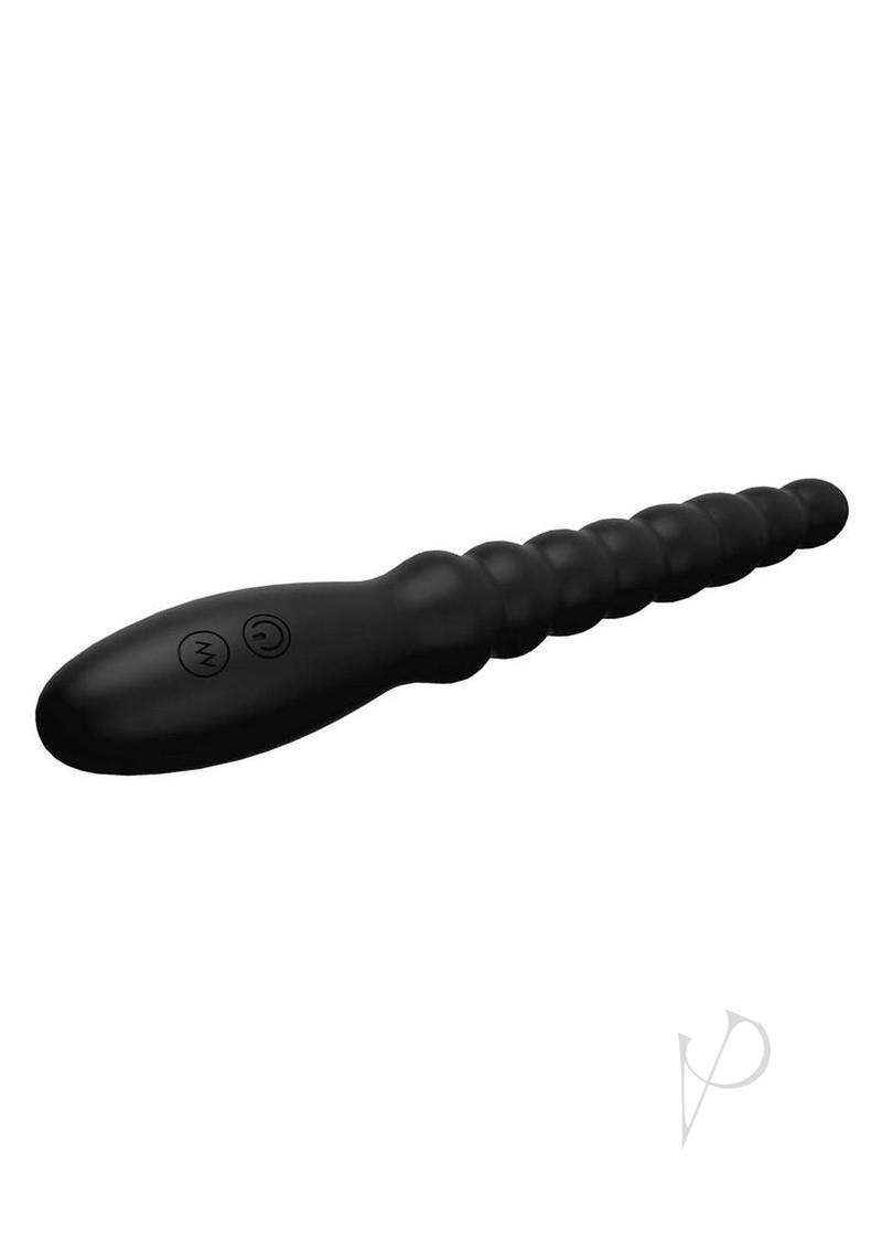Magic Wand Rechargeable Silicone Anal Vibrator - Powerful Personal Massager for Adults - Perfect for Couples Play & Solo Pleasure - Black