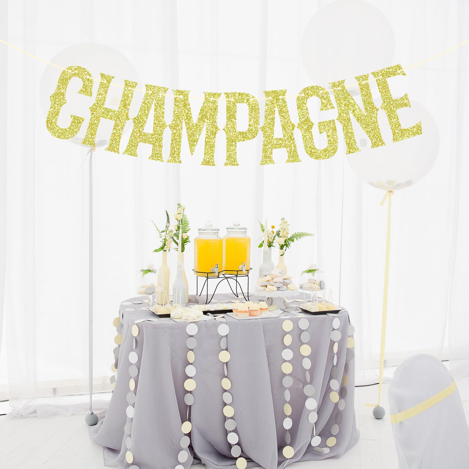 Gold Glitter Champagne Banner - Drake Bunting Sign for Hip Hop Birthday Party Decorations | Perfect for Rap Themed Events, 21st Birthdays & Celebrations