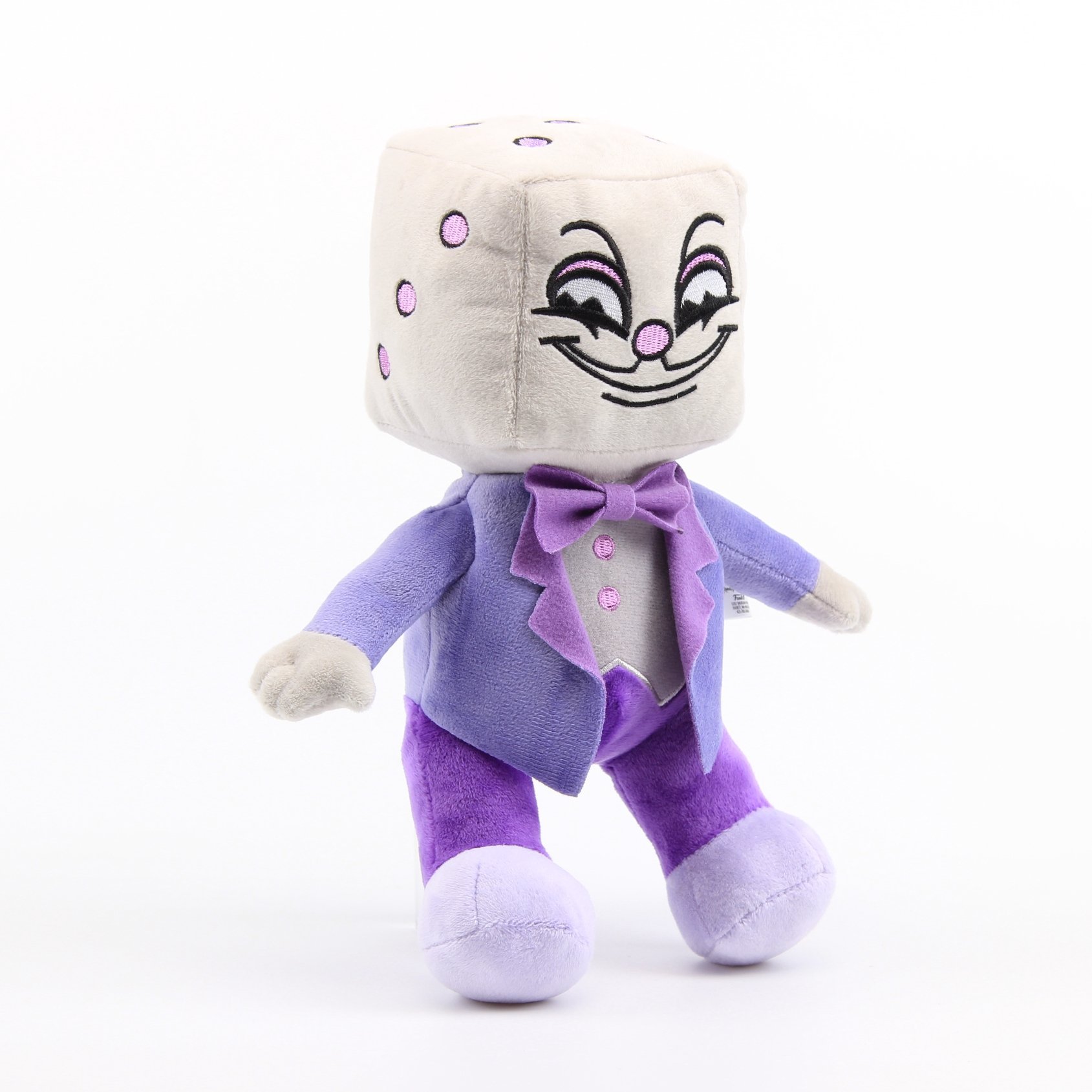 King Dice Plush 11'' Soft Stuffed Toy - Collectible Plush Figure from Cuphead Game - Perfect for Gamers, Collectors, and Cuphead Fans as Gift or Room Decor