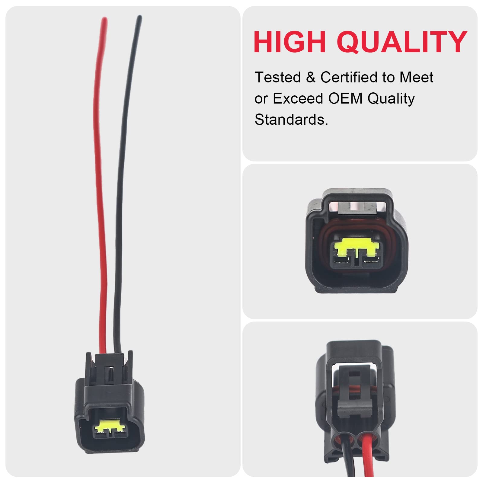 8Pcs Ignition Coil Connector Plug Wire Harness Pigtail - Compatible with Ford 4.6L 5.4L 6.8L F150 F250 F350 Super Duty Mustang Explorer Expedition Crown Victoria - Perfect for Engine Tune-ups & Electrical Repairs