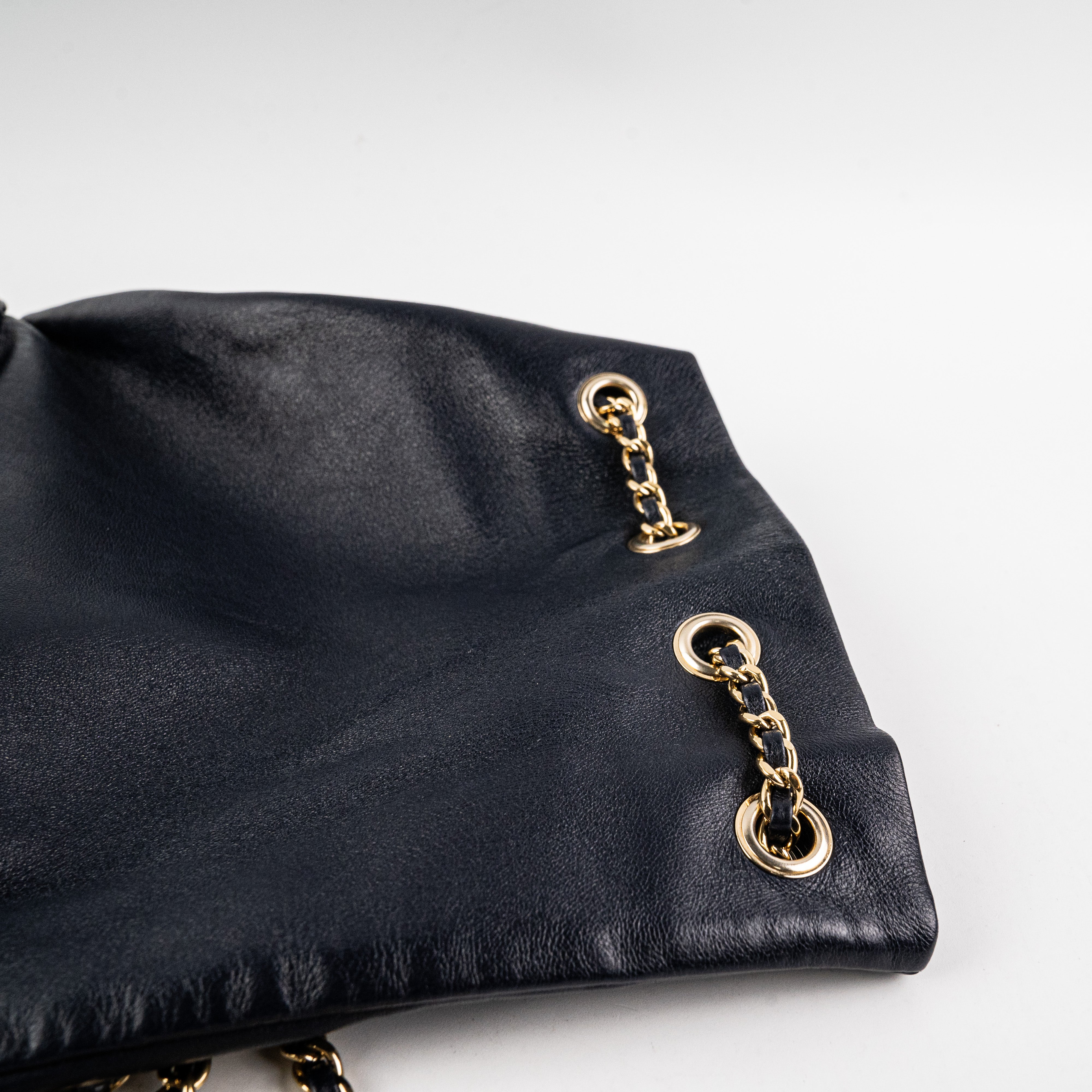 Chanel Navy Blue Lambskin Leather Backpack for Women - Luxury Designer Handbag for Travel, Work & Everyday Use