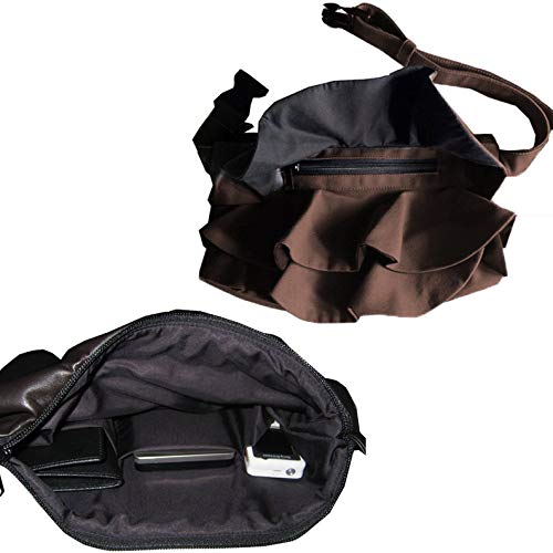 **Black Flower Print Waist Pack - Stylish Fanny Pack for Women, Perfect for Beach, Travel, and Outdoor Activities**