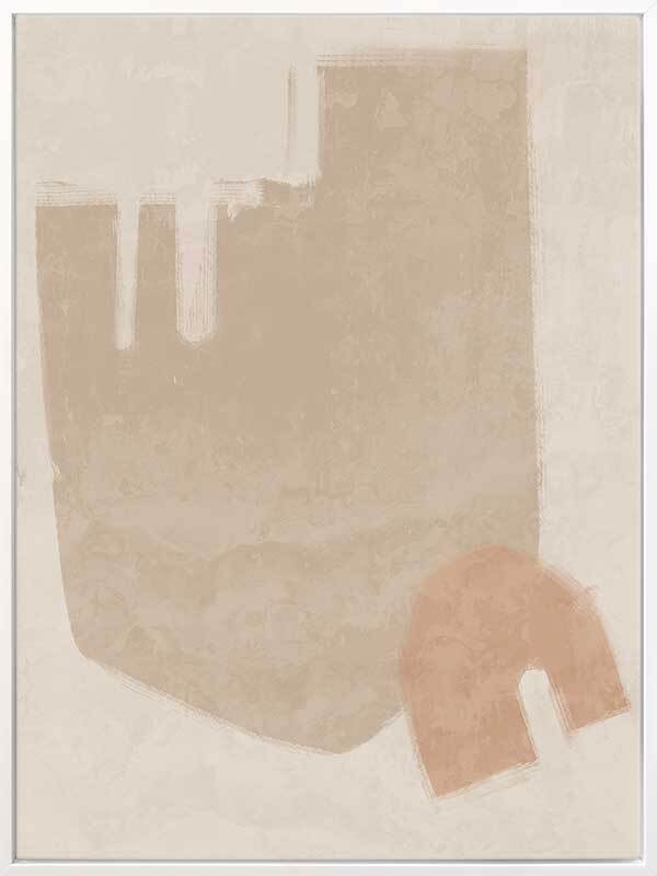 Blasé Neutral Canvas Art Print - Modern Abstract Wall Decor for Living Room, Bedroom & Office - Perfect for Home & Office Decor