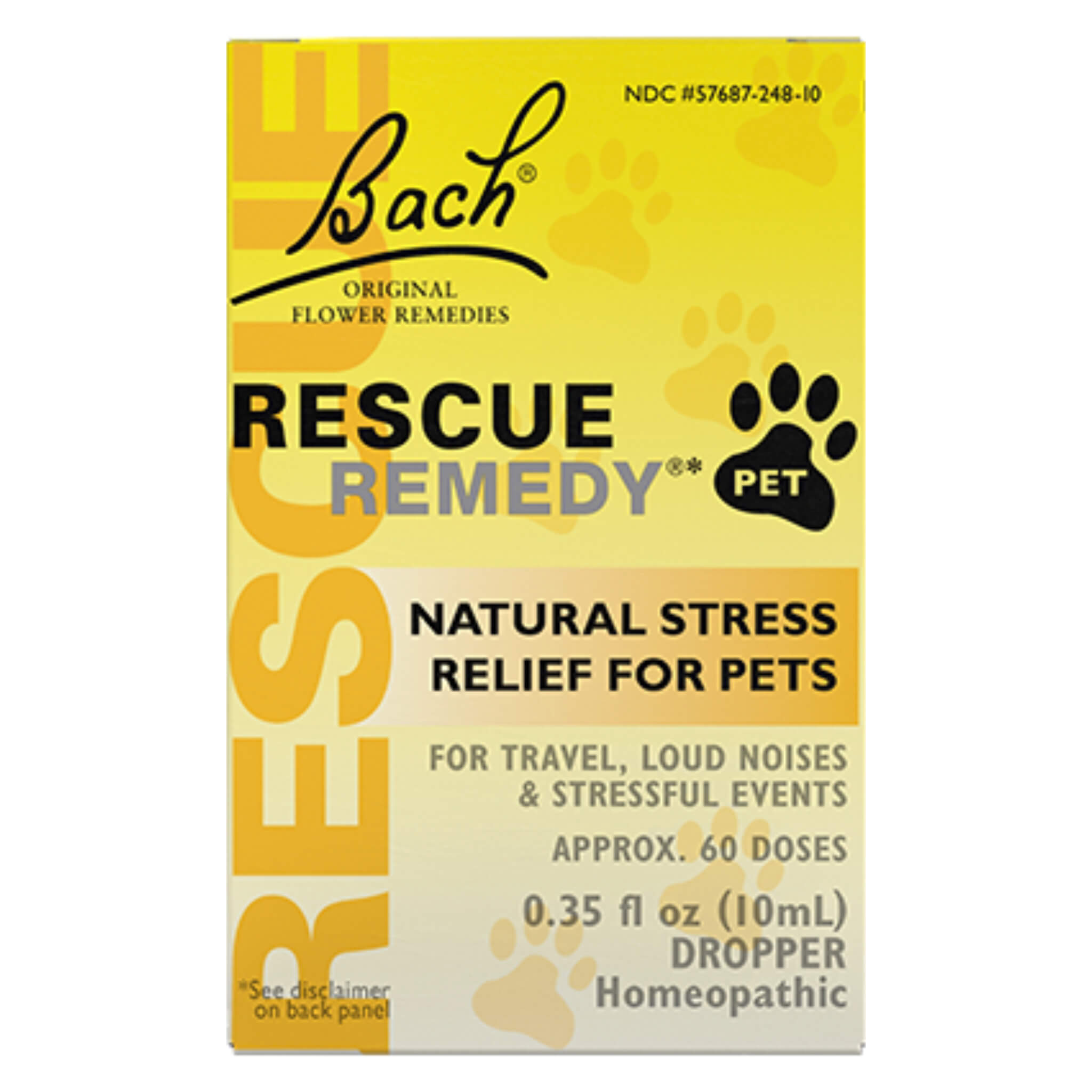Rescue Remedy Pet Stress Relief Drops - 10ml Natural Calming Solution for Dogs & Cats - Reduce Anxiety During Travel, Vet Visits & Storms