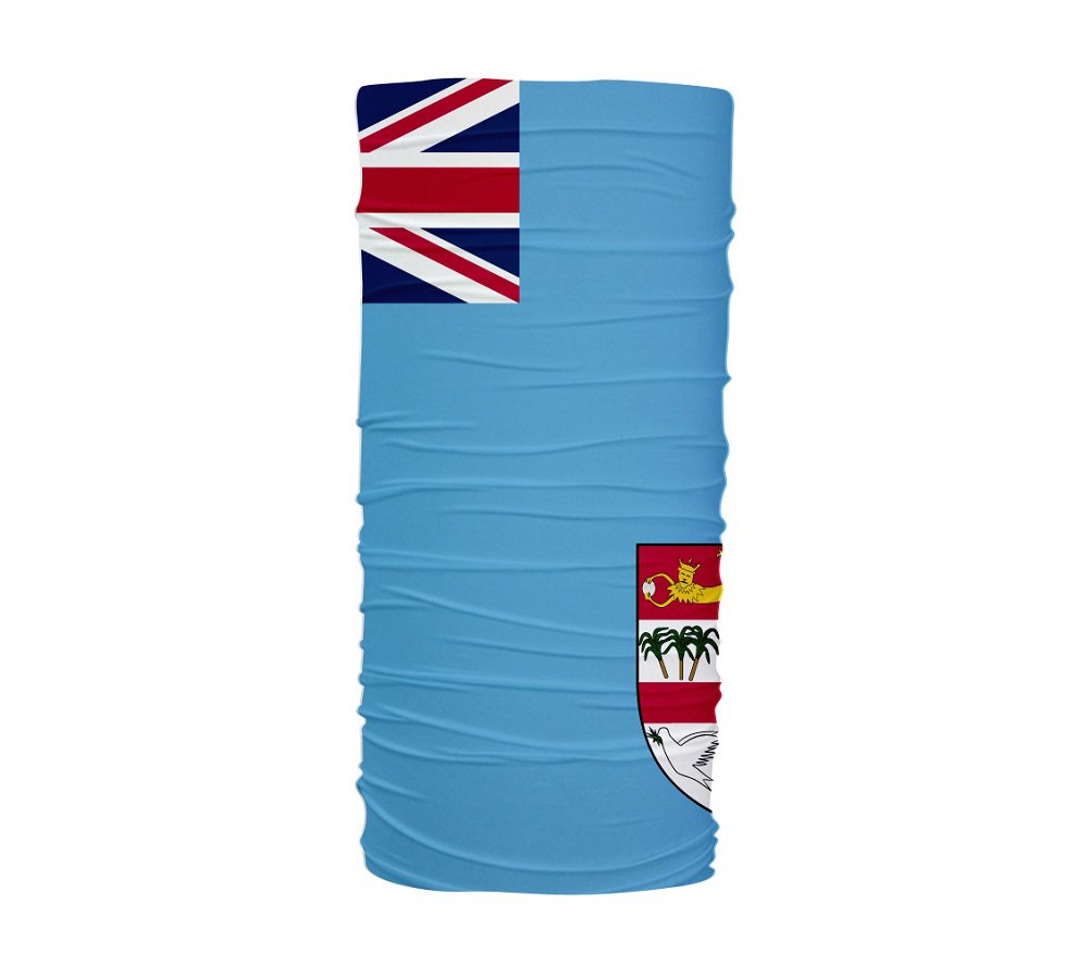 Fiji Flag Headband - UV Protection, Dust Mask & Bandana - Multicolor for Outdoor Sports, Hiking & Cycling