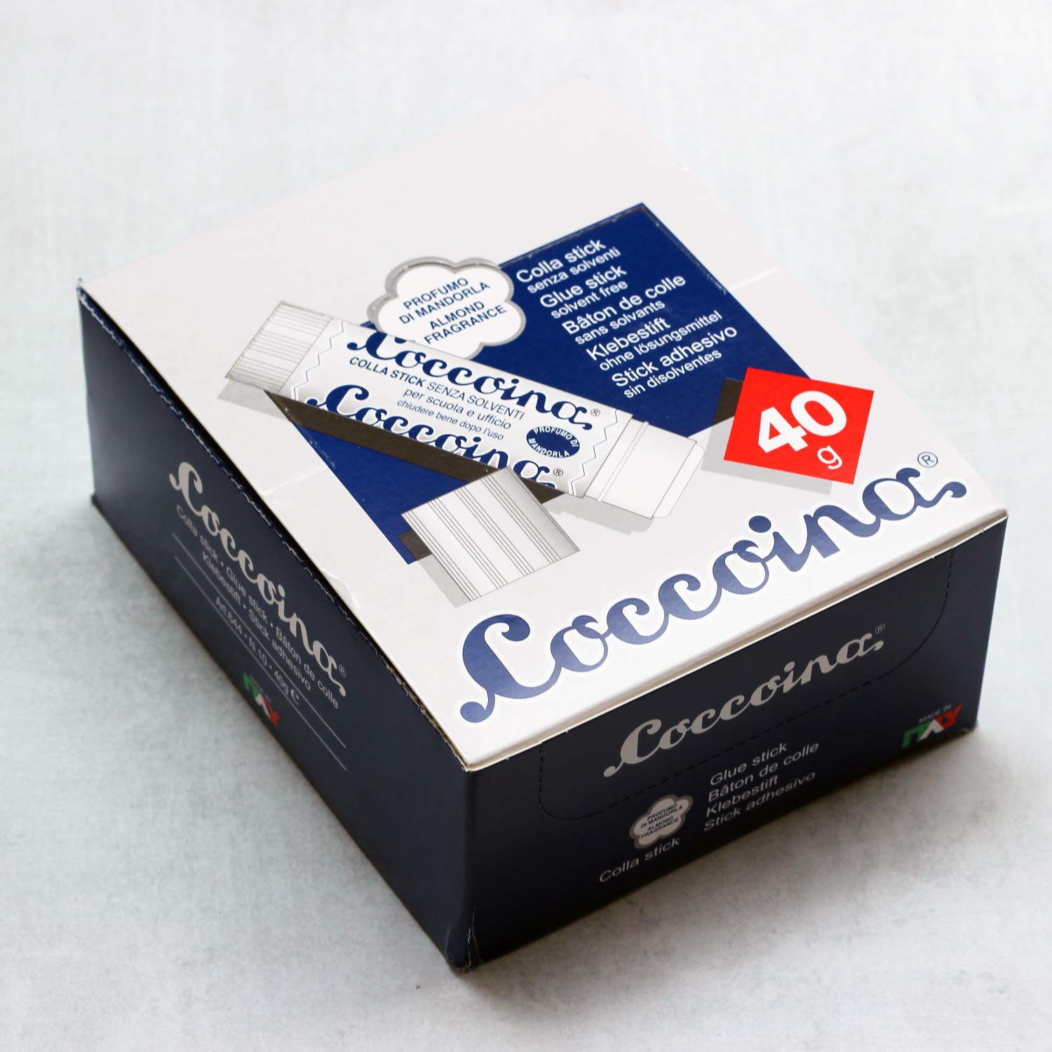 COCCOINA 40 Gram (1.41 oz) Italian Glue Sticks - Pack of 10 High-Temperature Hot Melt Adhesive for Crafts, Woodworking & DIY Projects - Perfect for Scrapbooking, Home Repairs & School Projects