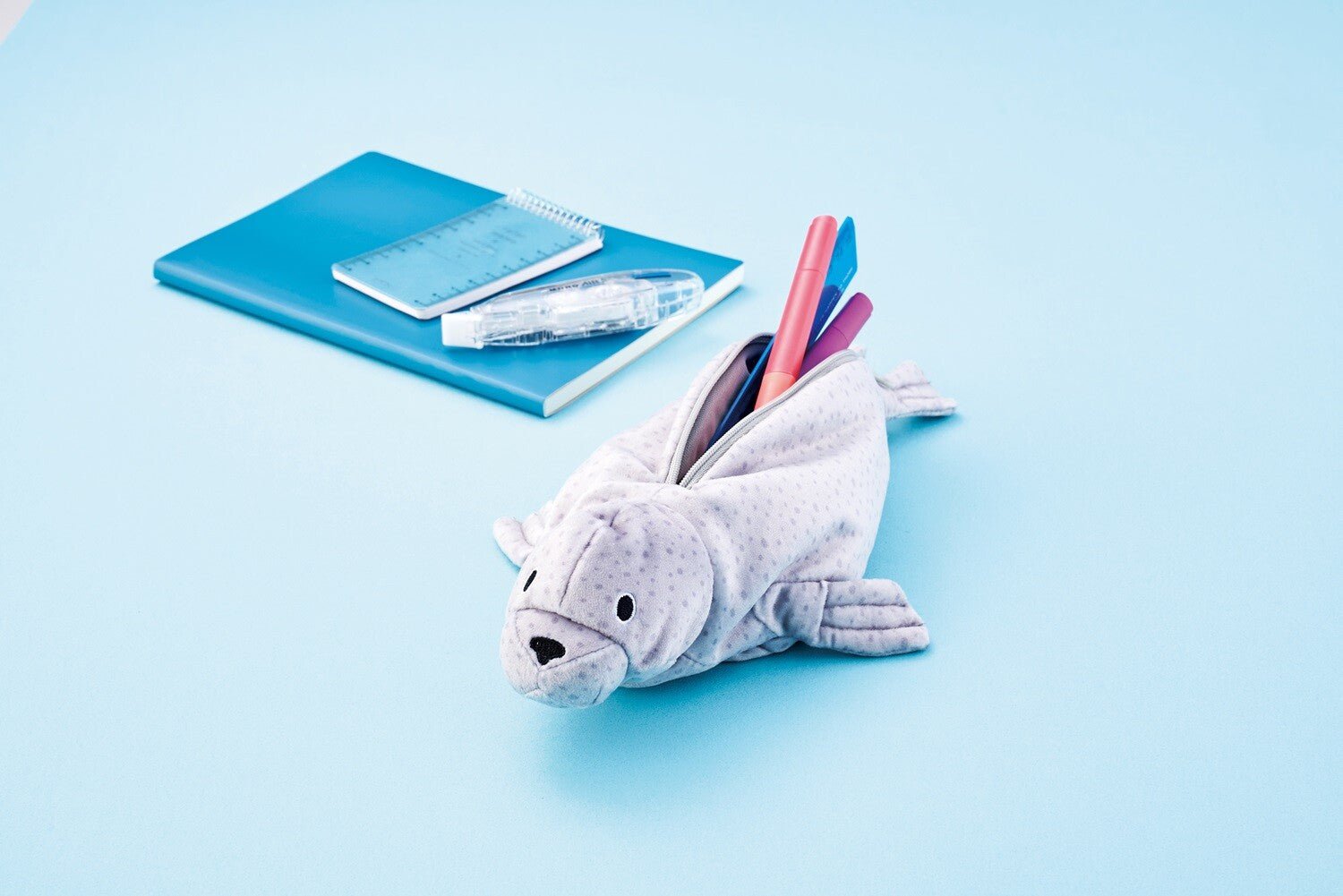 SETOCRAFT Waterproof Amphibians & Marine Animals Pen Case - Durable Pencil Pouch for School, Office & Travel - Perfect for Students, Artists & Professionals