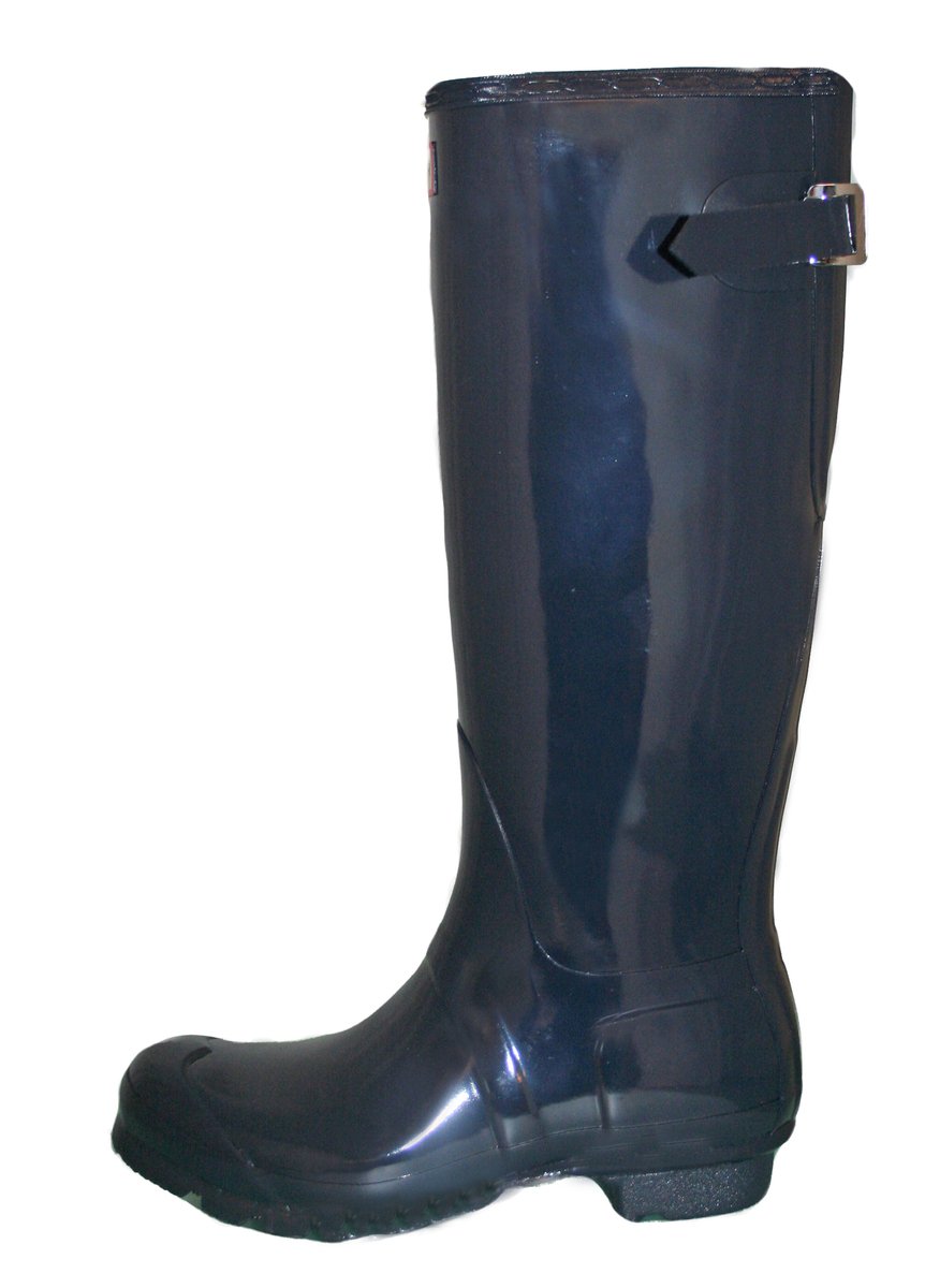 Hunter Women's Original Adjustable Gloss Rain Boots - Waterproof Comfortable Rubber Boots for Women, Perfect for Gardening, Hiking & Rainy Days