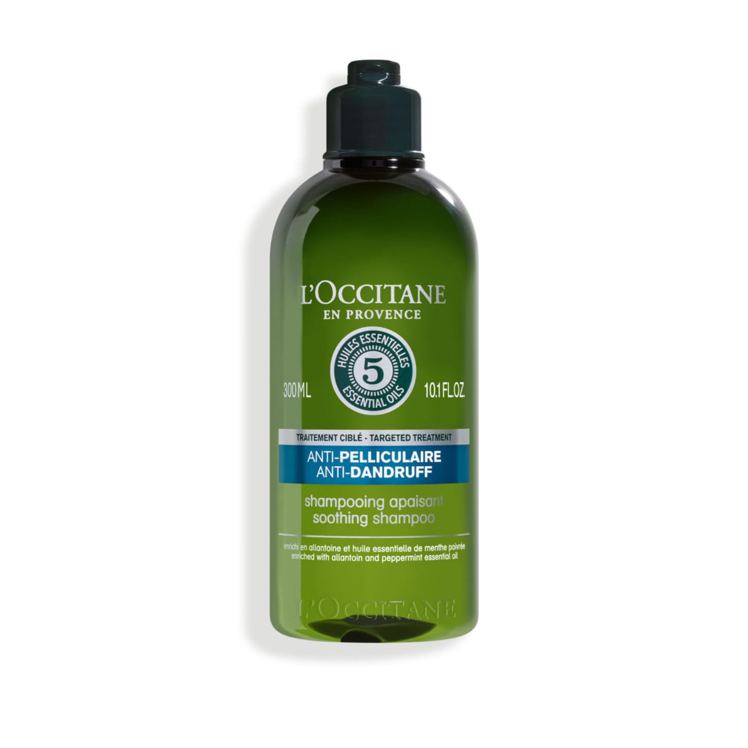 L'Occitane Anti-Dandruff Shampoo for Men & Women - 300ml | Gentle Scalp Care for Flaky & Itchy Scalp | Sulfate-Free & Natural Ingredients | Perfect for Daily Use & Sensitive Scalp