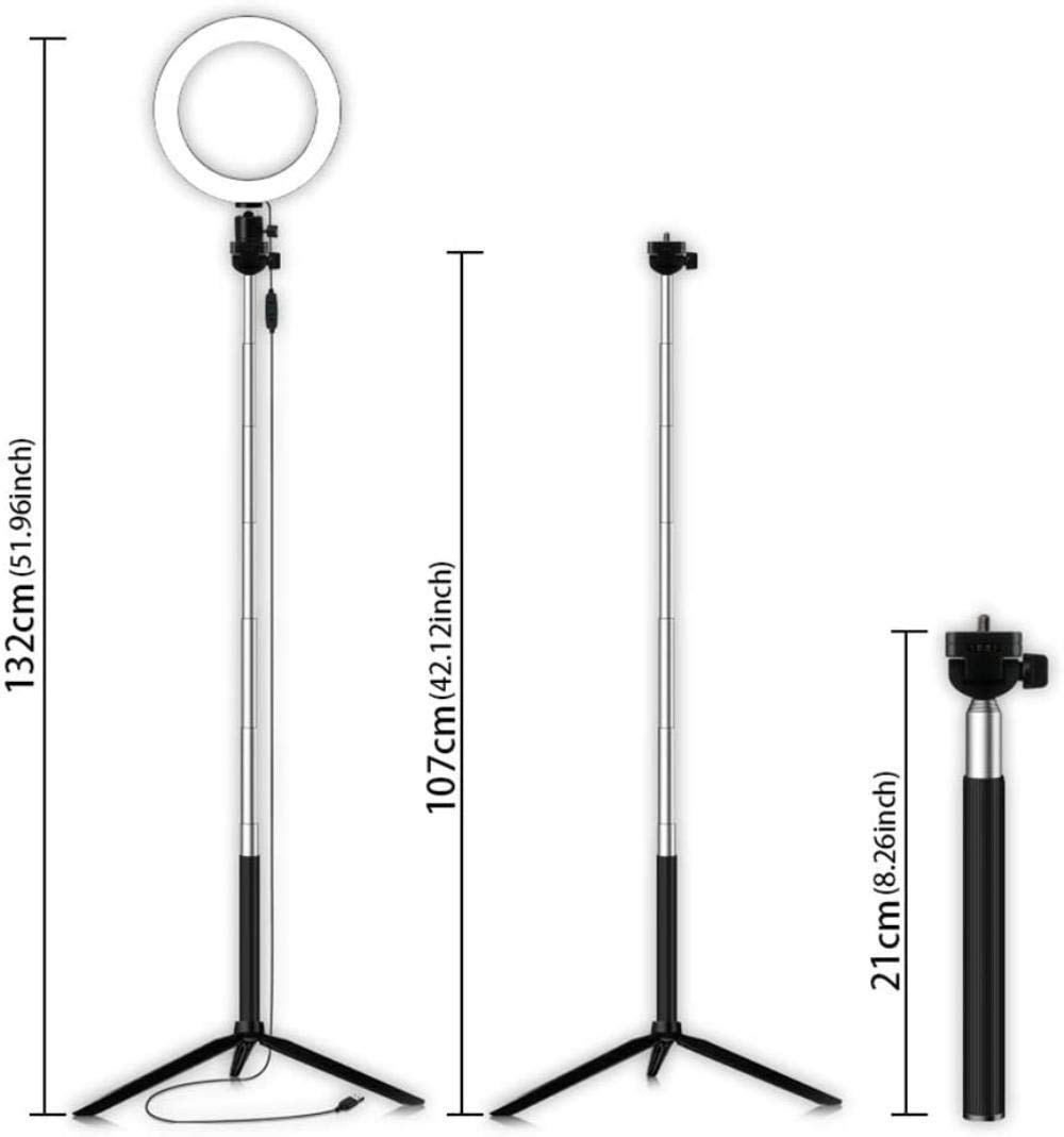 Best LED Ring Light for Live Streaming & Video Calls - 14.5/16/20cm Adjustable Phone Stand with Brightness Control - Perfect for TikTok, YouTube, Instagram & Beauty Makeup Videos