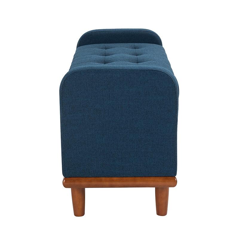 Clover Upholstered Flip Top Storage Bench - Stylish Ottoman with Hidden Storage for Living Room, Bedroom & Entryway - Perfect for Home Organization & Extra Seating