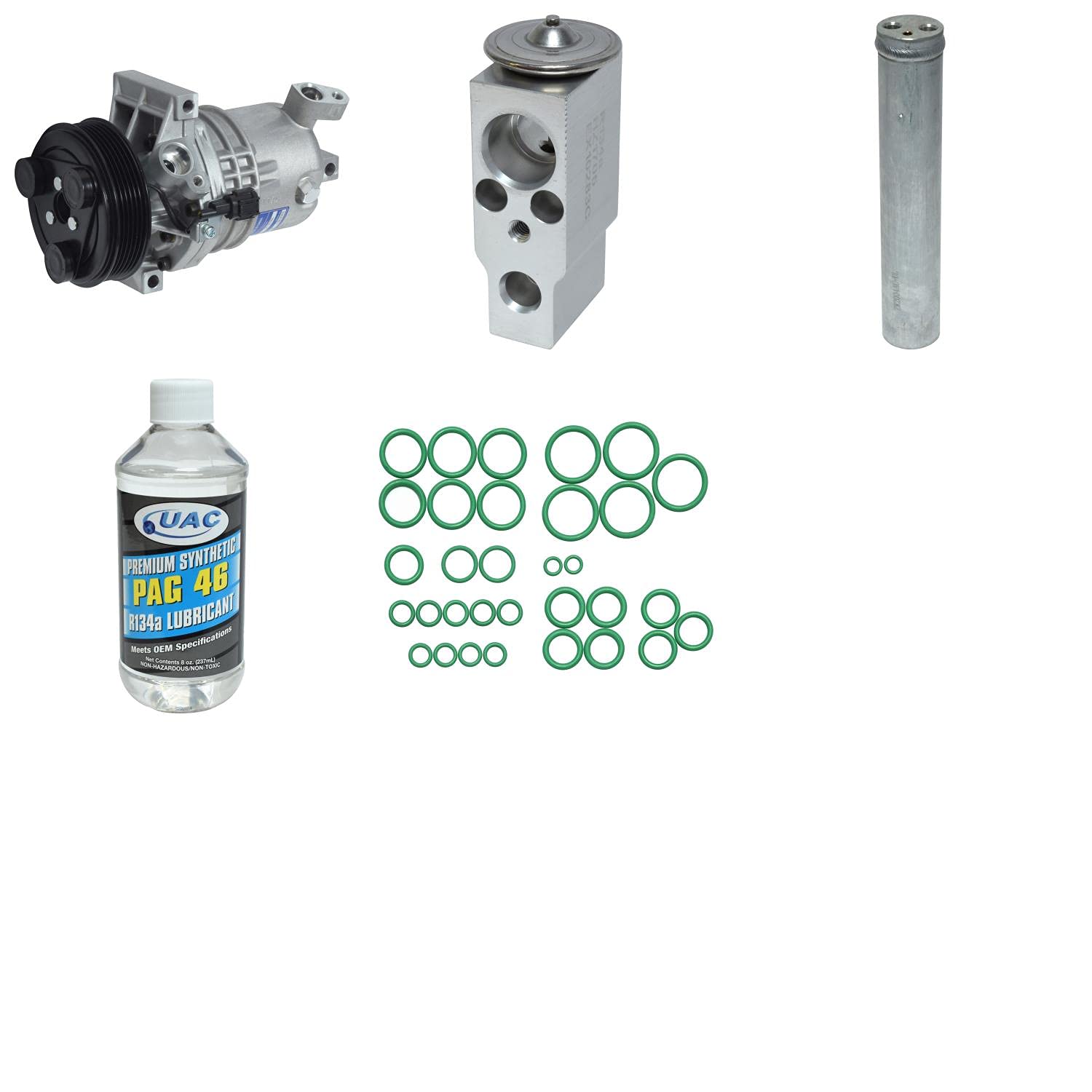 High-Quality HVAC A/C Compressor Replacement Kit - Compatible with Multiple Car Models - Perfect for DIY Auto Repair & AC System Maintenance
