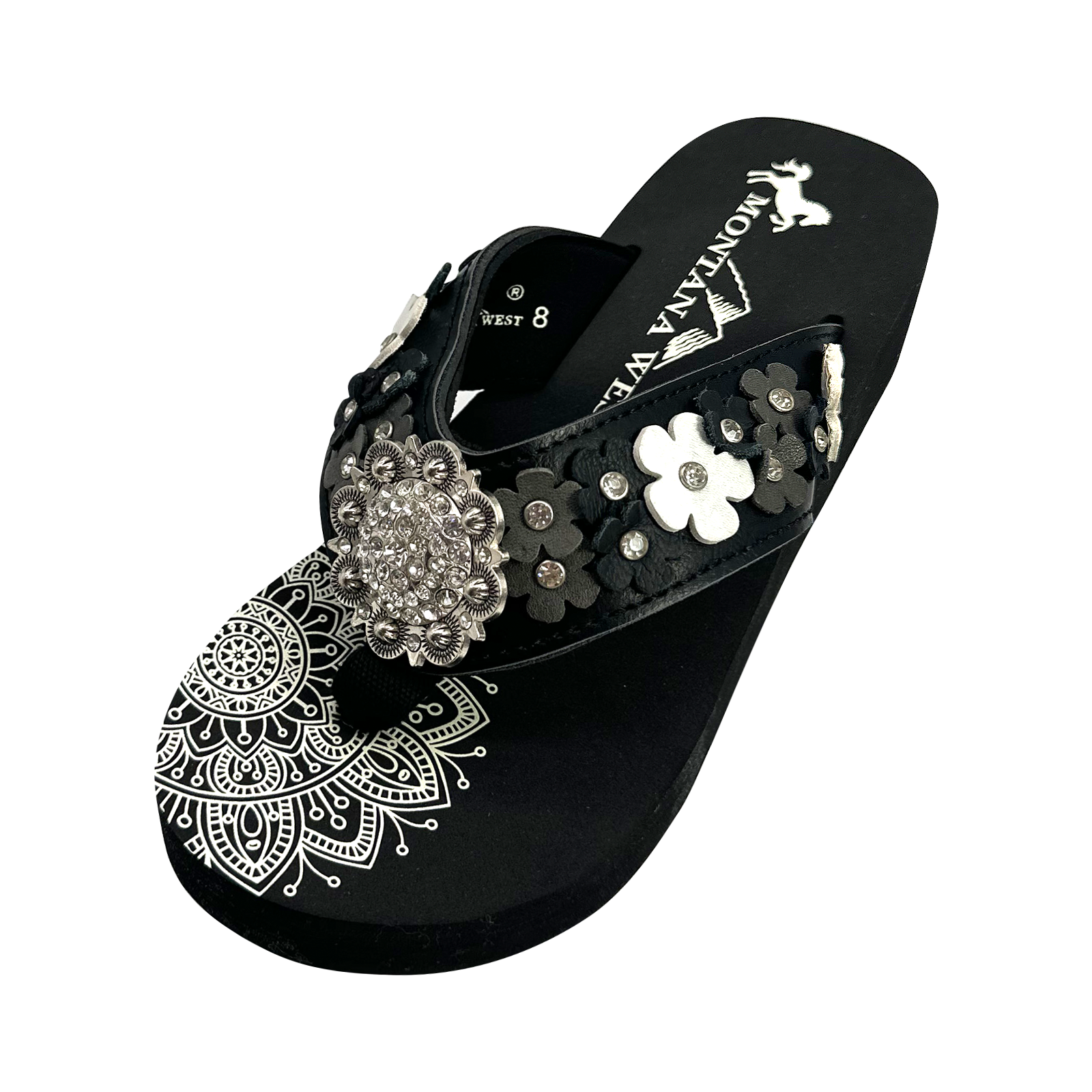 Women's Comfortable Embroidered Wedge Flip Flops - Stylish Summer Sandals for Beach, Pool & Casual Outings