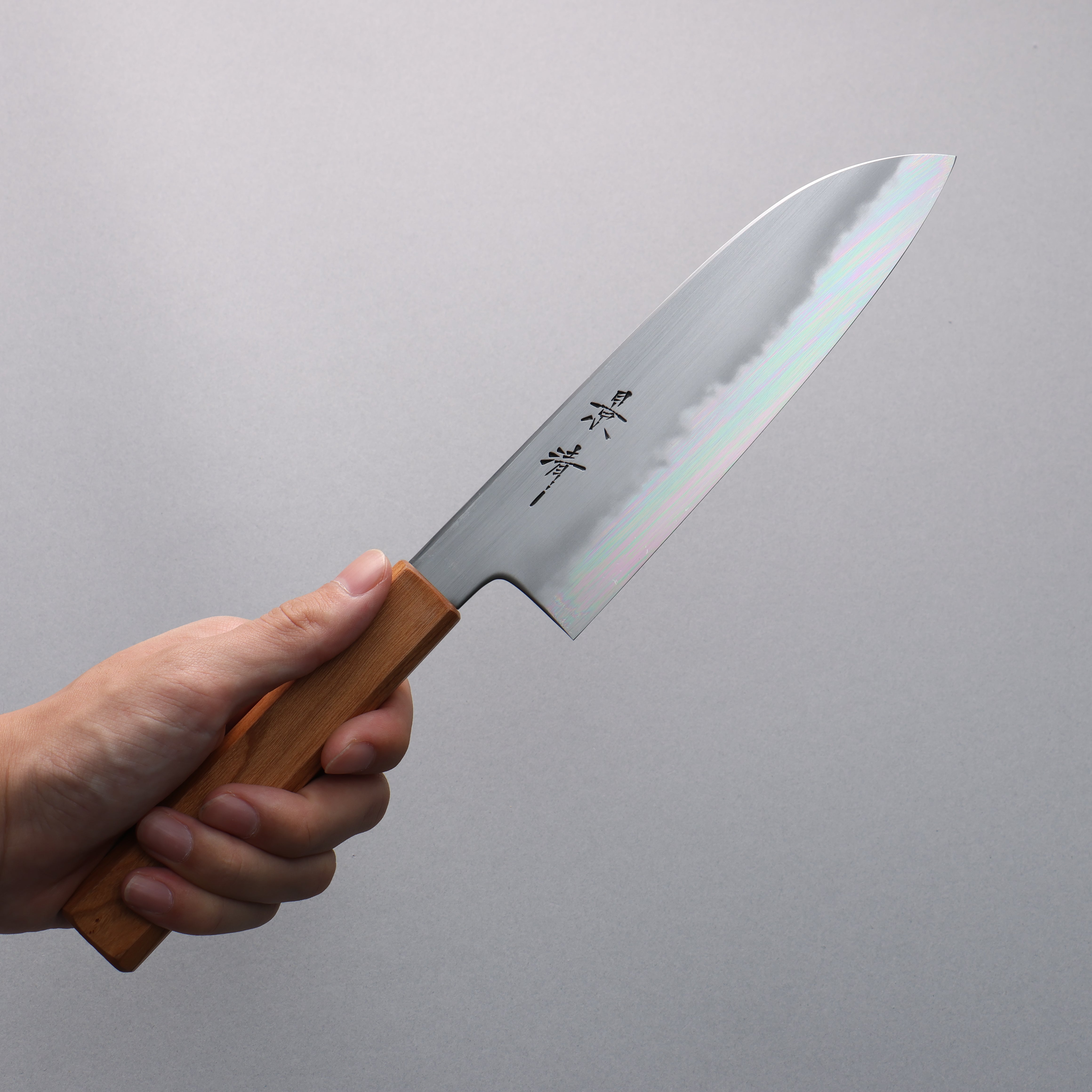 Premium Kagekiyo White Steel No.2 Santoku Knife 170mm - Japanese Chef Knife with Cherry Wood Handle & Protective Sheath - Perfect for Slicing, Dicing & Precision Cooking