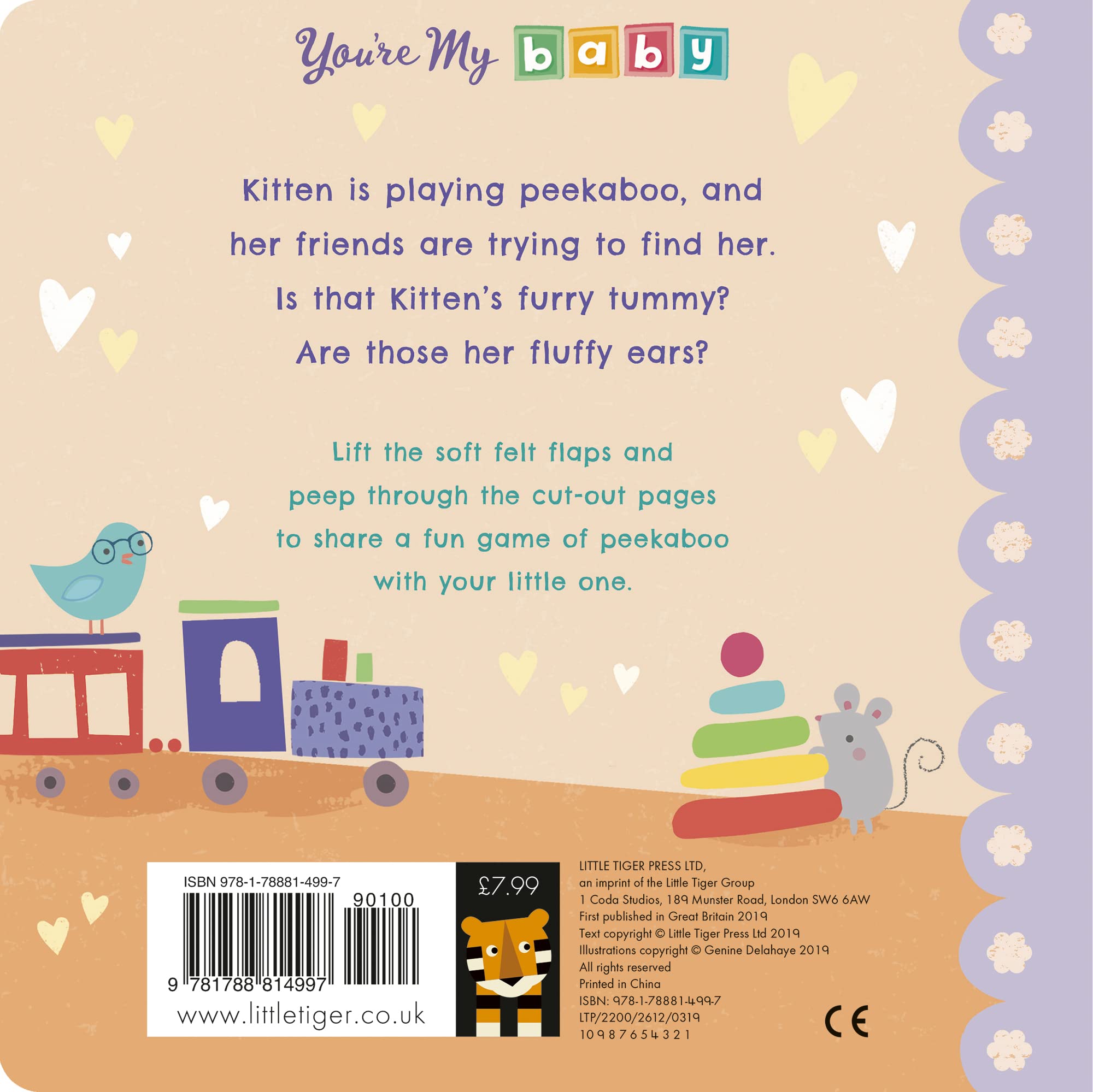 Baby Peekaboo Interactive Book - Fun Learning & Bonding Activity for Infants & Toddlers | Perfect for Playtime, Storytime & Early Childhood Development