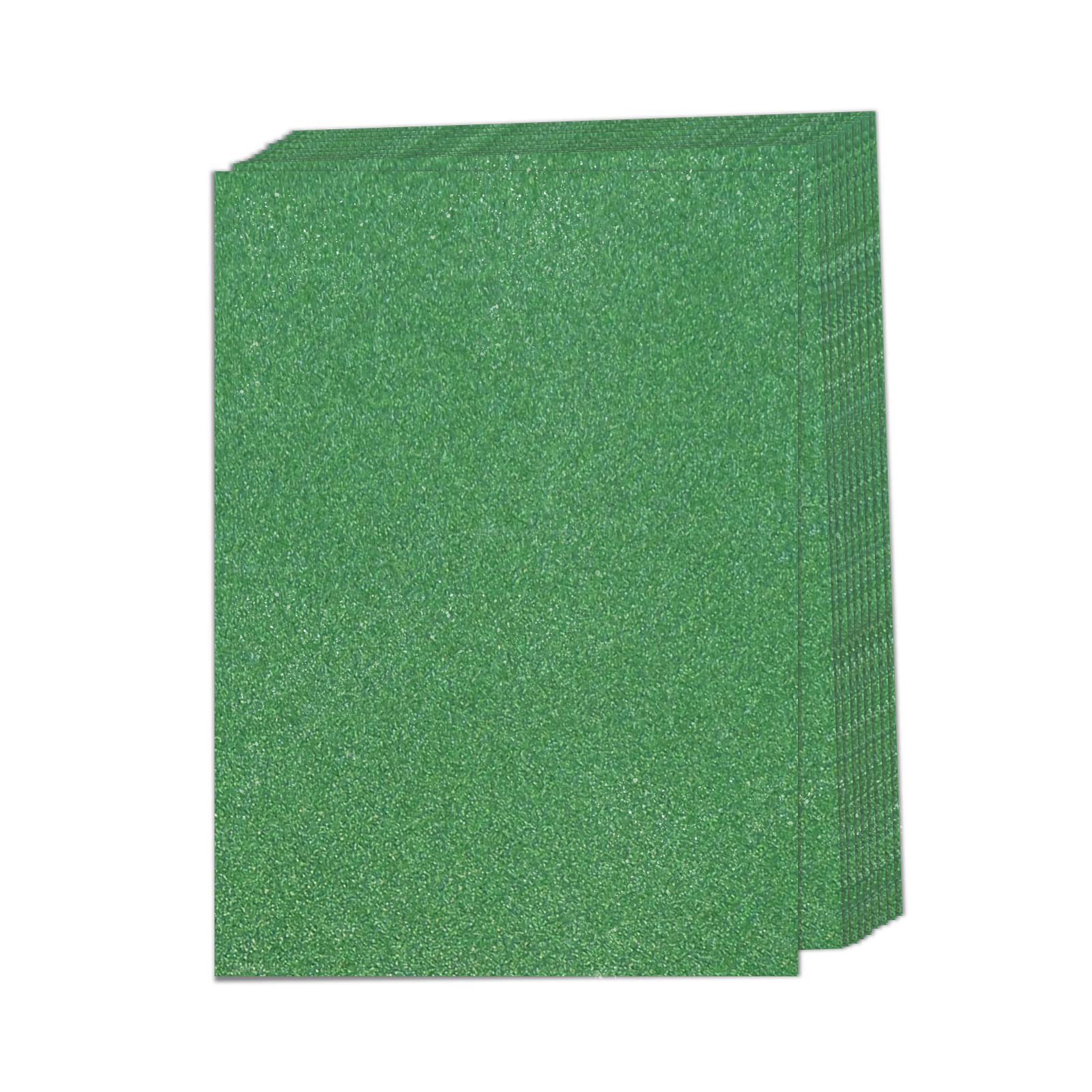 Glitter Cardstock Paper A4, 20 Sheets Shimmer Sparkly Craft Paper for DIY Scrapbooking, Invitations, Party Decorations - Perfect for Birthday Parties, Graduation Decor, Wedding Invites (Green)
