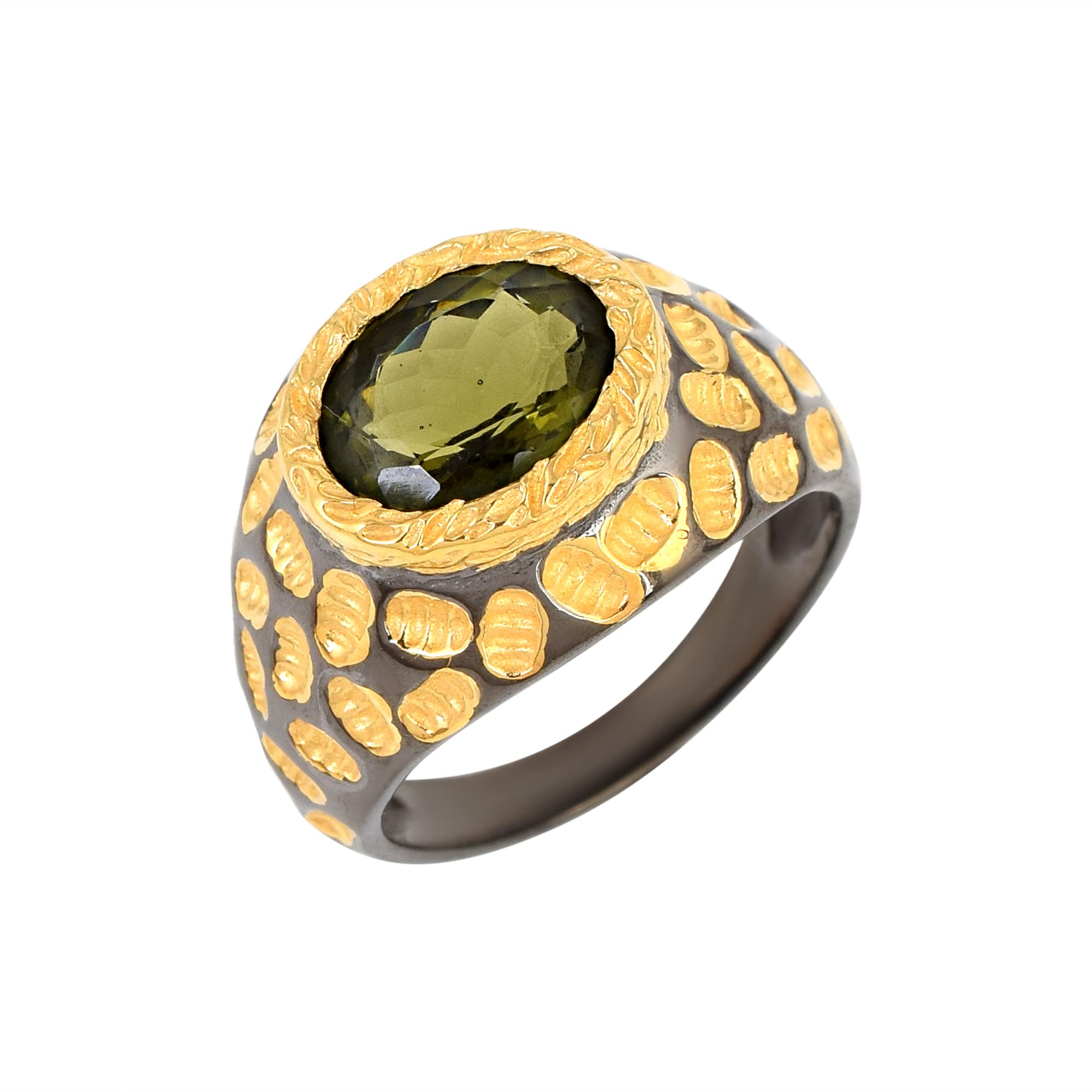 925 Sterling Silver Black Gold Rhodium Plated Statement Ring for Women - Elegant Jewelry Gift for Birthday, Anniversary & Special Occasions | Perfect for Parties, Date Nights & Formal Events