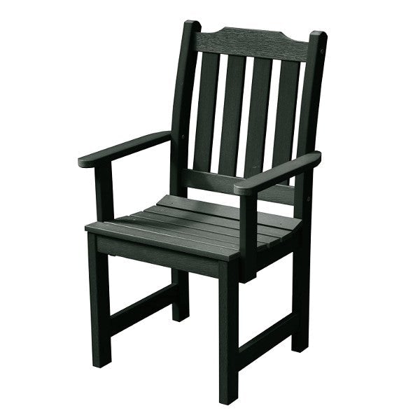Eco-Friendly Recycled Plastic Outdoor Dining Armchair - Durable & Weather-Resistant Patio Chair for Garden, Deck, and Poolside Use