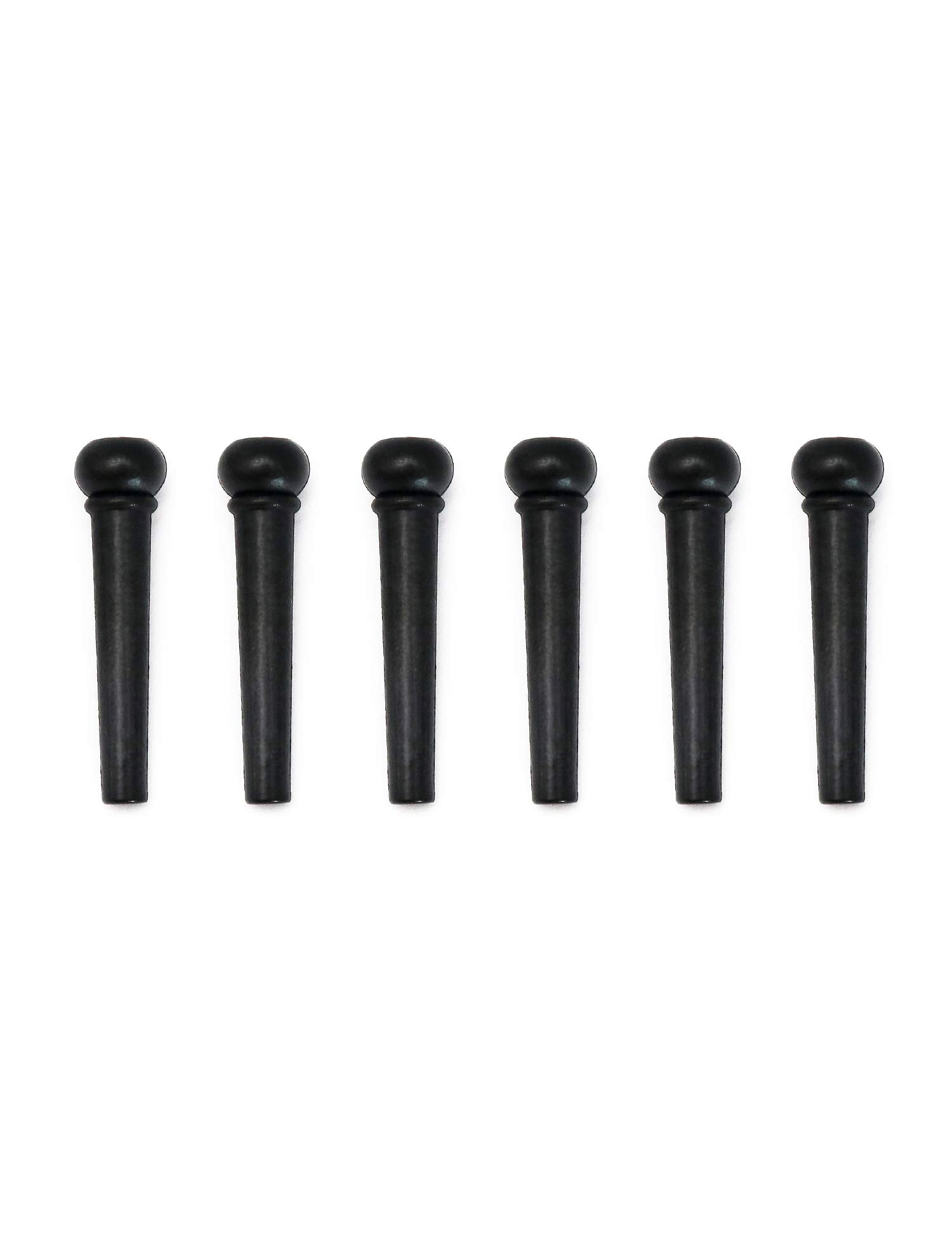Metallor Acoustic Guitar Bridge Pins - 6-Piece Set with 4mm Abalone Dot, Plastic & Steel String Pegs for Guitar Repair & Maintenance | Perfect for String Replacement & Instrument Upgrades
