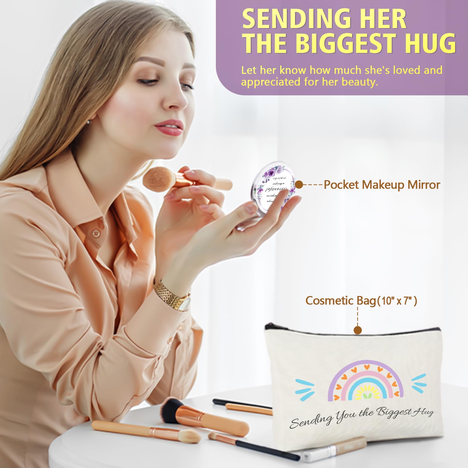 Relaxing Spa Gift Set for Women - Unique Self Care Package with Lavender Essentials | Thoughtful Get Well, Birthday & Mother's Day Gifts for Her, Wife, Sister or Friend | Perfect for Home Relaxation, Stress Relief & Pampering