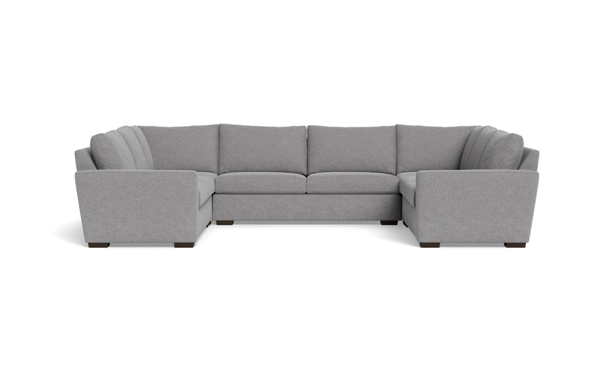 Modern Mesa 154 Condo U-Shaped Sectional Sofa - Comfortable L-Shaped Couch for Living Room, Family Room & Small Spaces