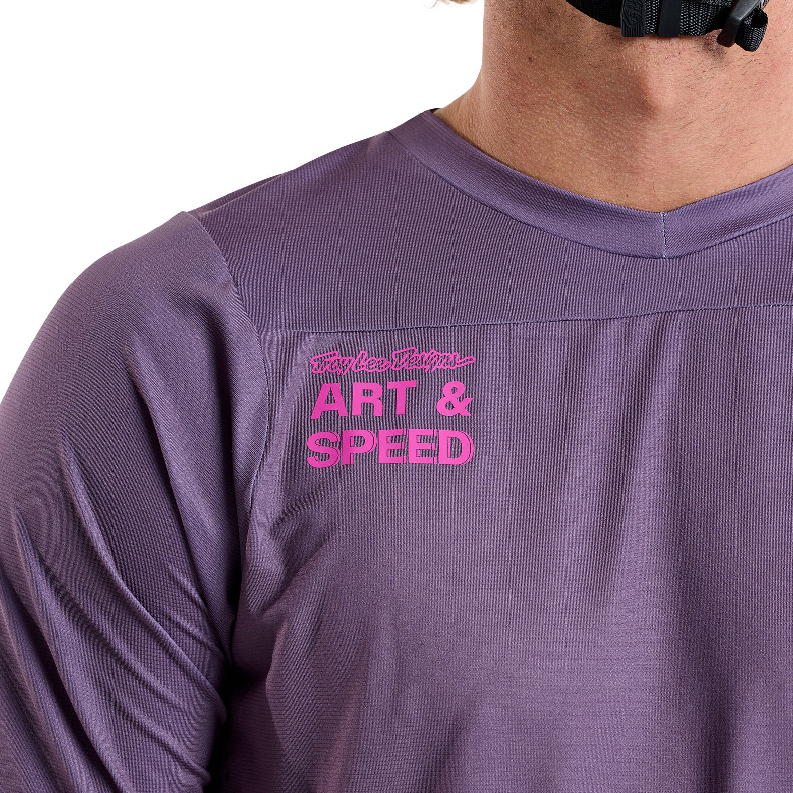Skyline Short Sleeve Jersey - Breathable Athletic Shirt for Men & Women - Radioscape Deep Purple - Perfect for Running, Gym Workouts & Outdoor Activities