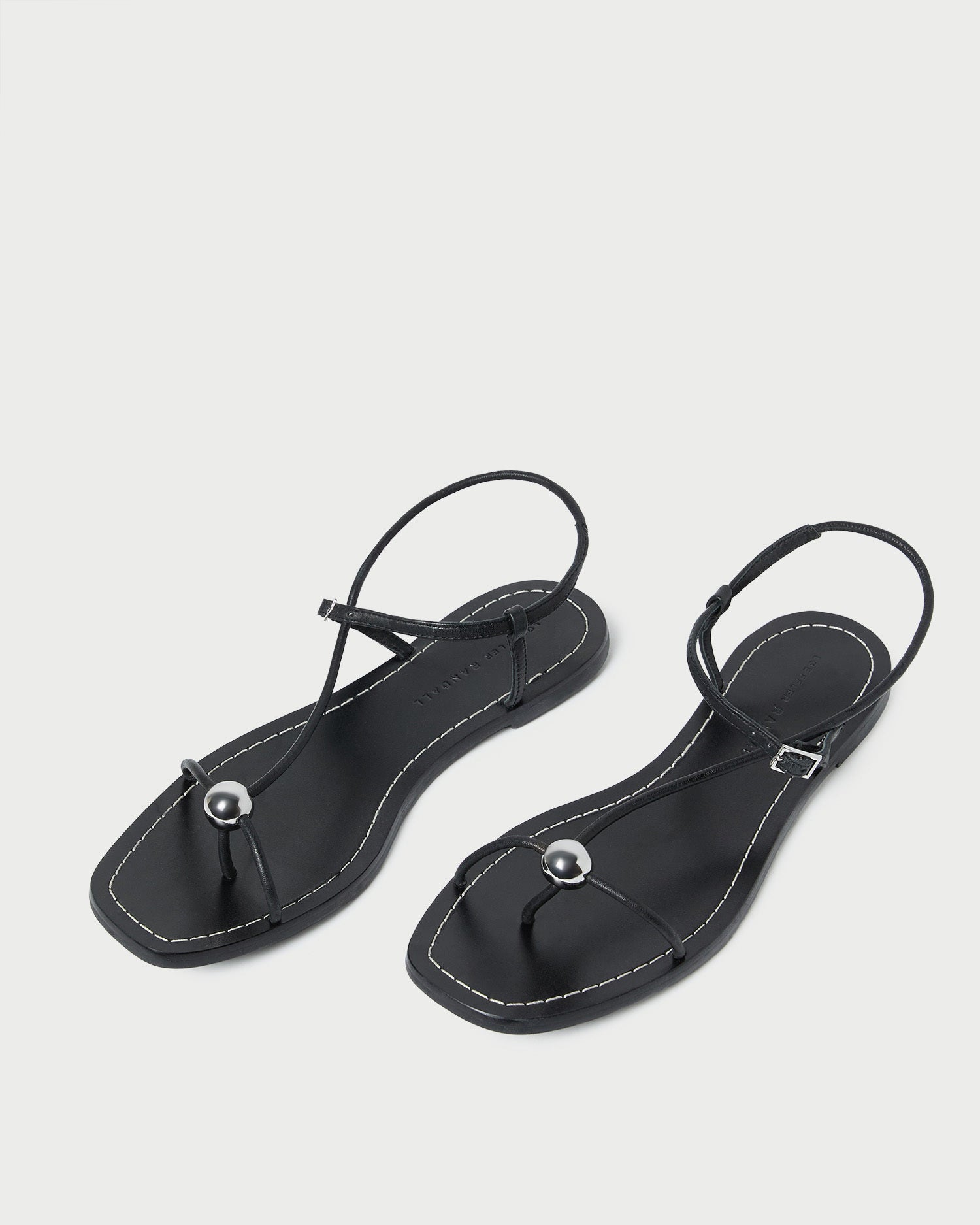 Lara Black Leather Sandals for Women - Comfortable Strappy Flat Sandals - Perfect for Beach, Vacation & Summer Outfits