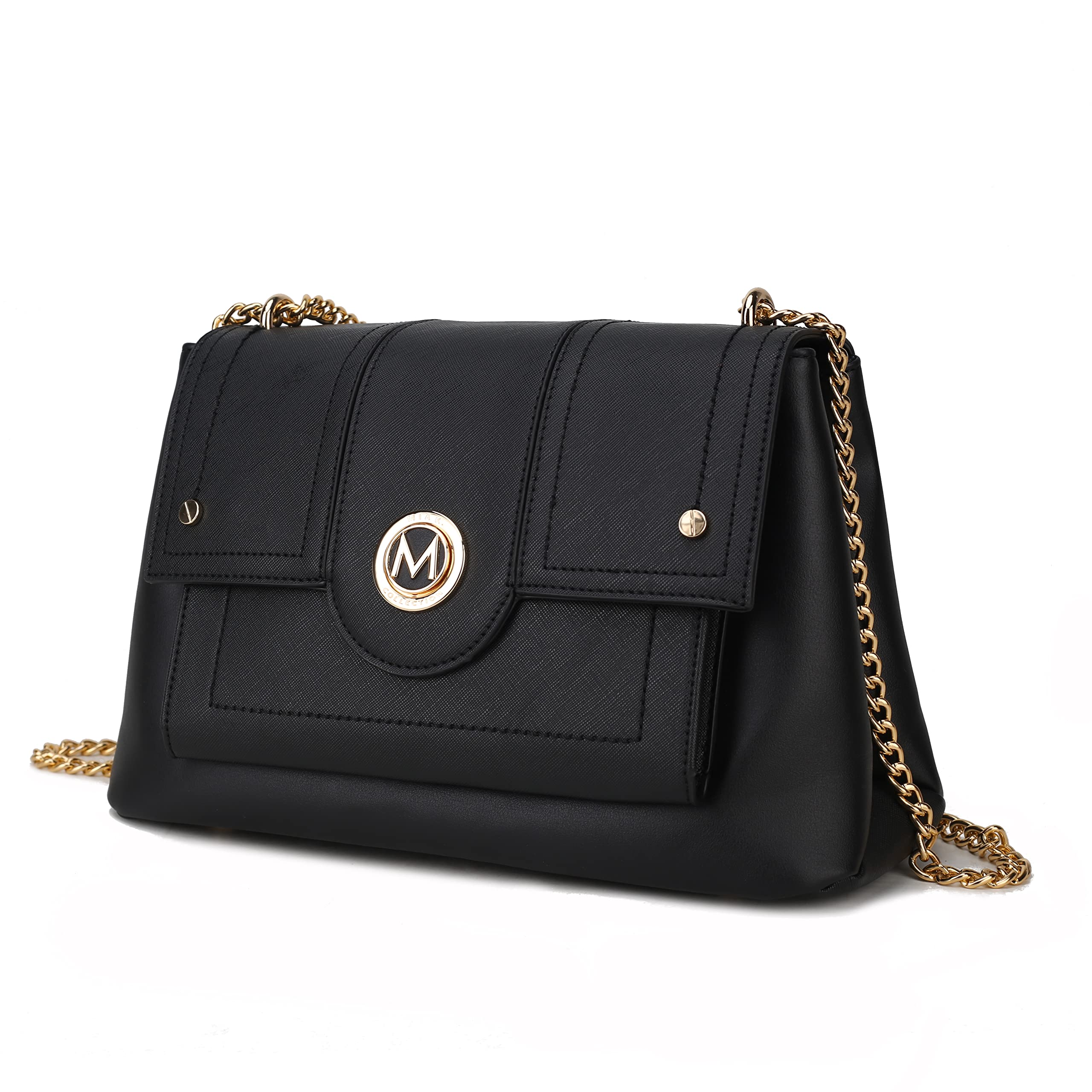 MKF Women's Crossbody Bag - Stylish PU Leather Shoulder Purse with Multiple Pockets, Fashionable Messenger Handbag for Daily Use, Work & Travel Accessories