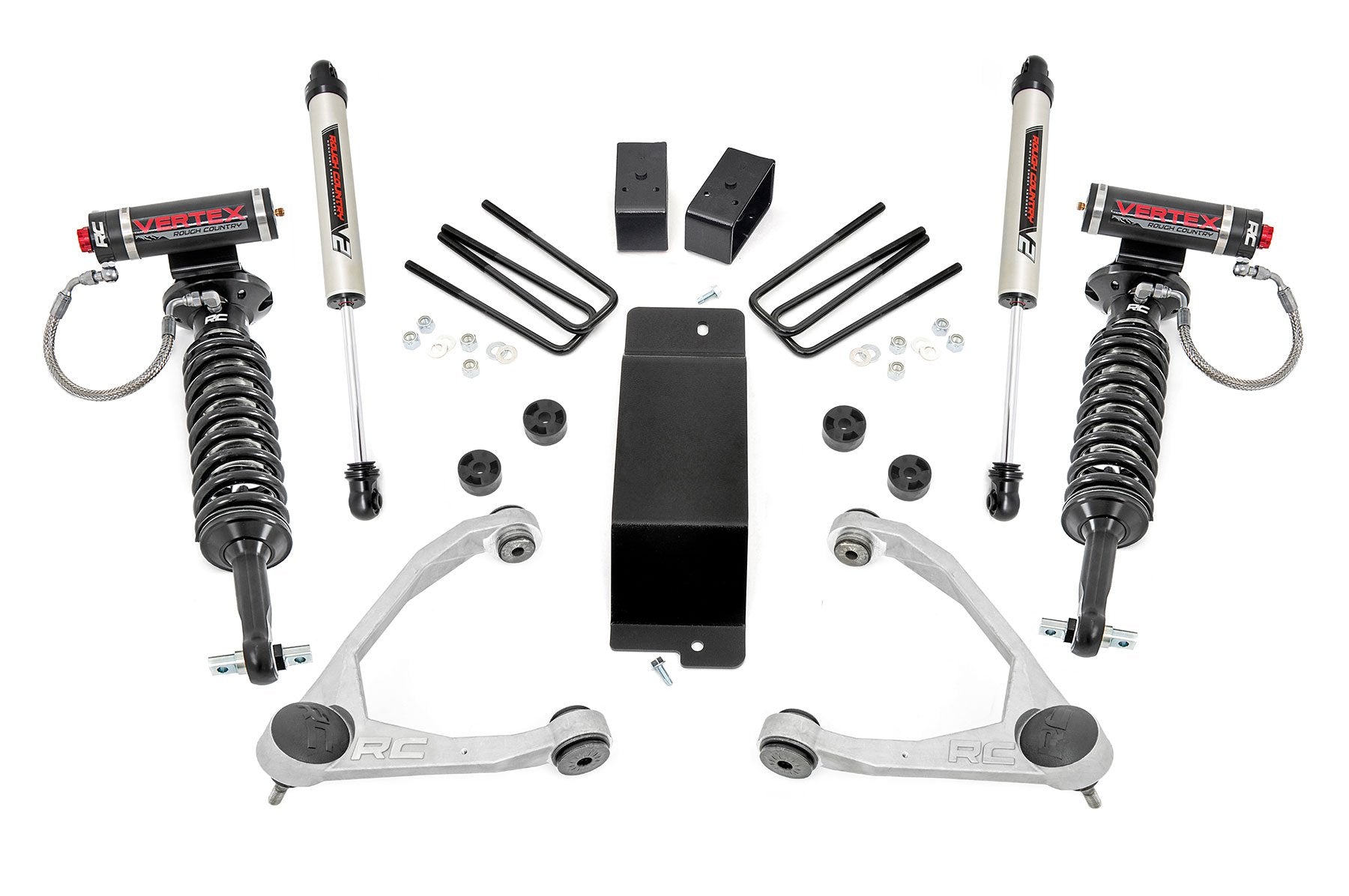 3.5 Inch Lift Kit for Chevy/GMC 1500 (2007-2016) - Heavy Duty Forged Upper Control Arms (UCA) - Compatible with Vertex & V2 Models - Part #19457 - Perfect for Off-Roading & Truck Customization