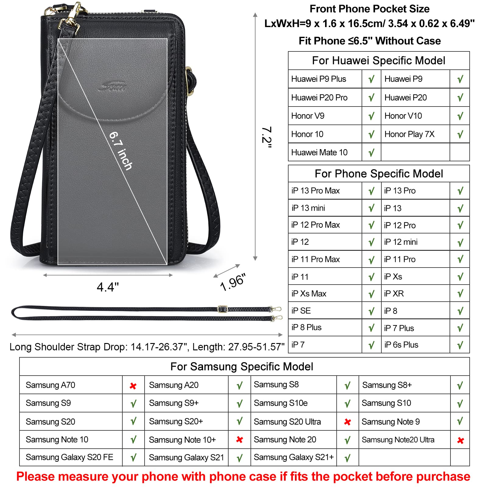 S-ZONE Women's Genuine Leather Tote Bag Set with RFID Blocking Faux Leather Crossbody Phone Purse - Stylish Work Bag & Travel Companion for Office, Shopping & Daily Use