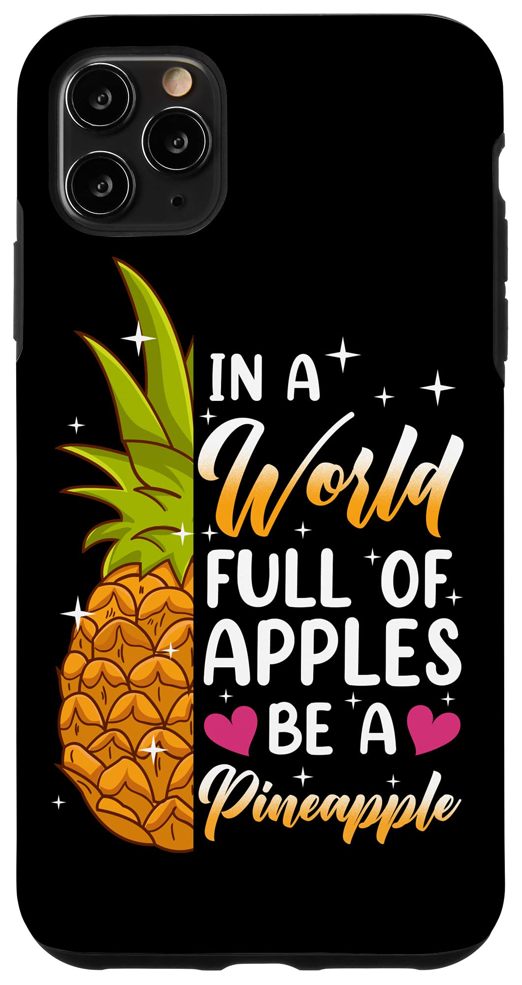 iPhone 11 Pro Max Case - Pineapple Friendship Design - Durable Protective Cover for Apple iPhone 11 Pro Max - Perfect for Everyday Use, Travel & Gifts