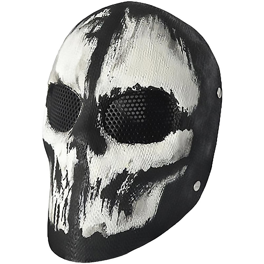 Evike R-Custom Fiberglass Wire Mesh Ghost C Airsoft Mask (46454) - Tactical Airsoft Face Protection for Outdoor Games & Military Simulation