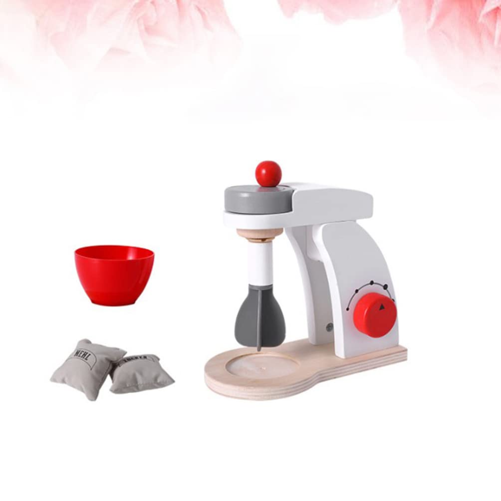Wooden Play Kitchen Mixer Toy Set - Pretend Play Food & Appliance Accessories for Kids - Perfect for Imaginative Cooking & Role Play Games
