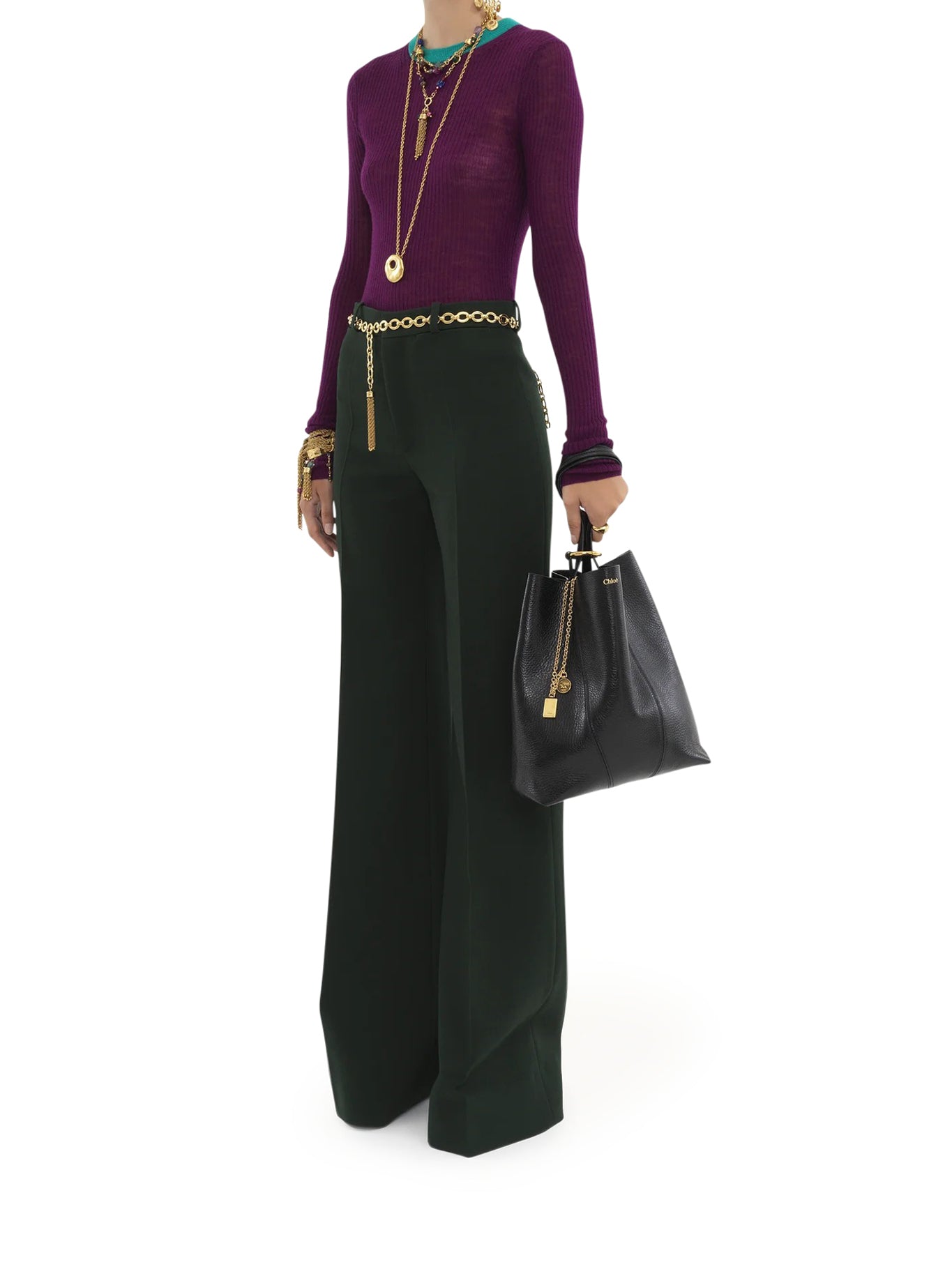 Chloé Spin Tote Bag in Granate Leather - Premium Women's Handbag for Work, Travel & Everyday Use